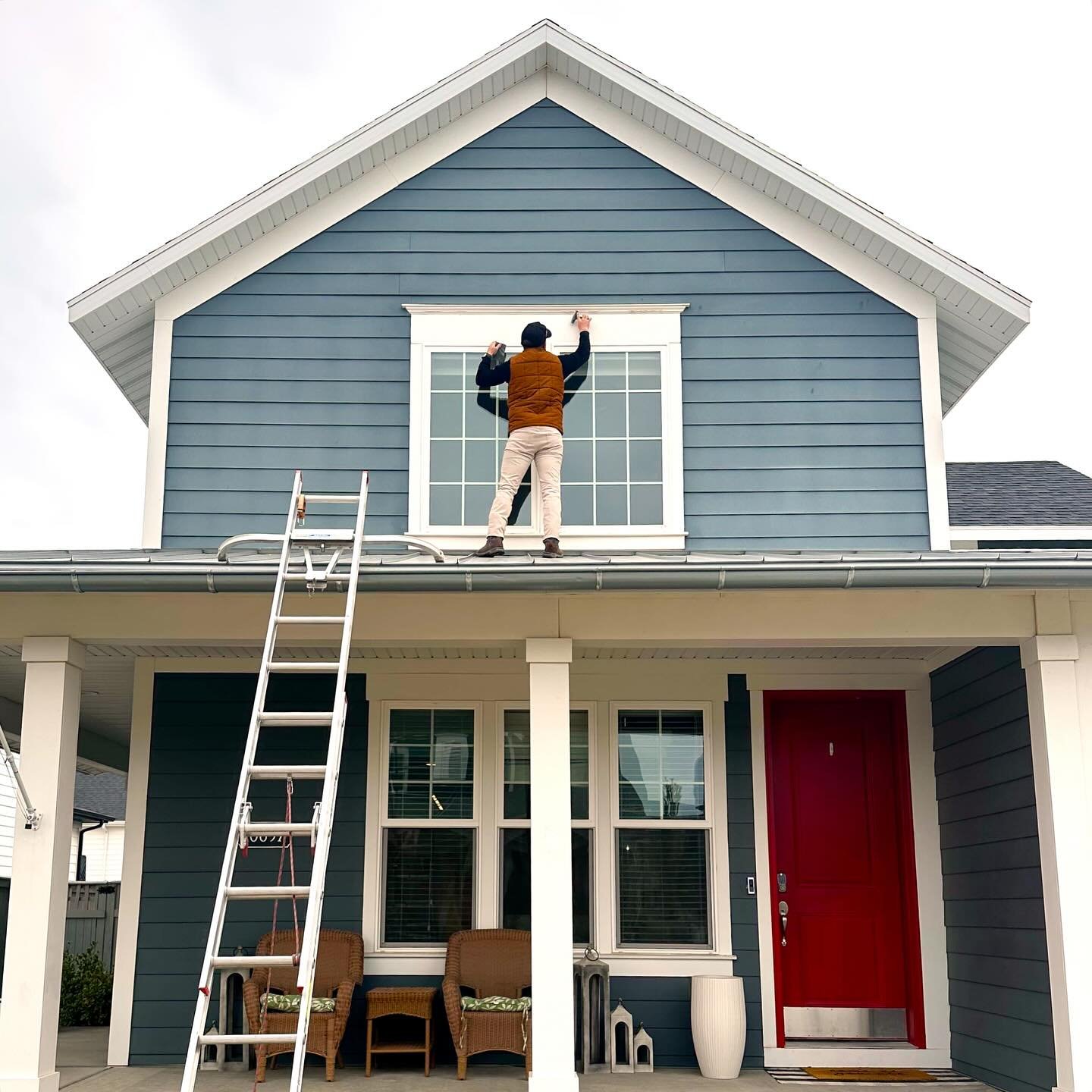 Some people climb mountains&hellip; we climb roofs. Same vibe, more shingles. 

Have hard-to-reach touch ups or repairs? You know who to call. 

#jackhandymancompany #fixthatjack #fixingutah #utahhandyman #daybreakutah