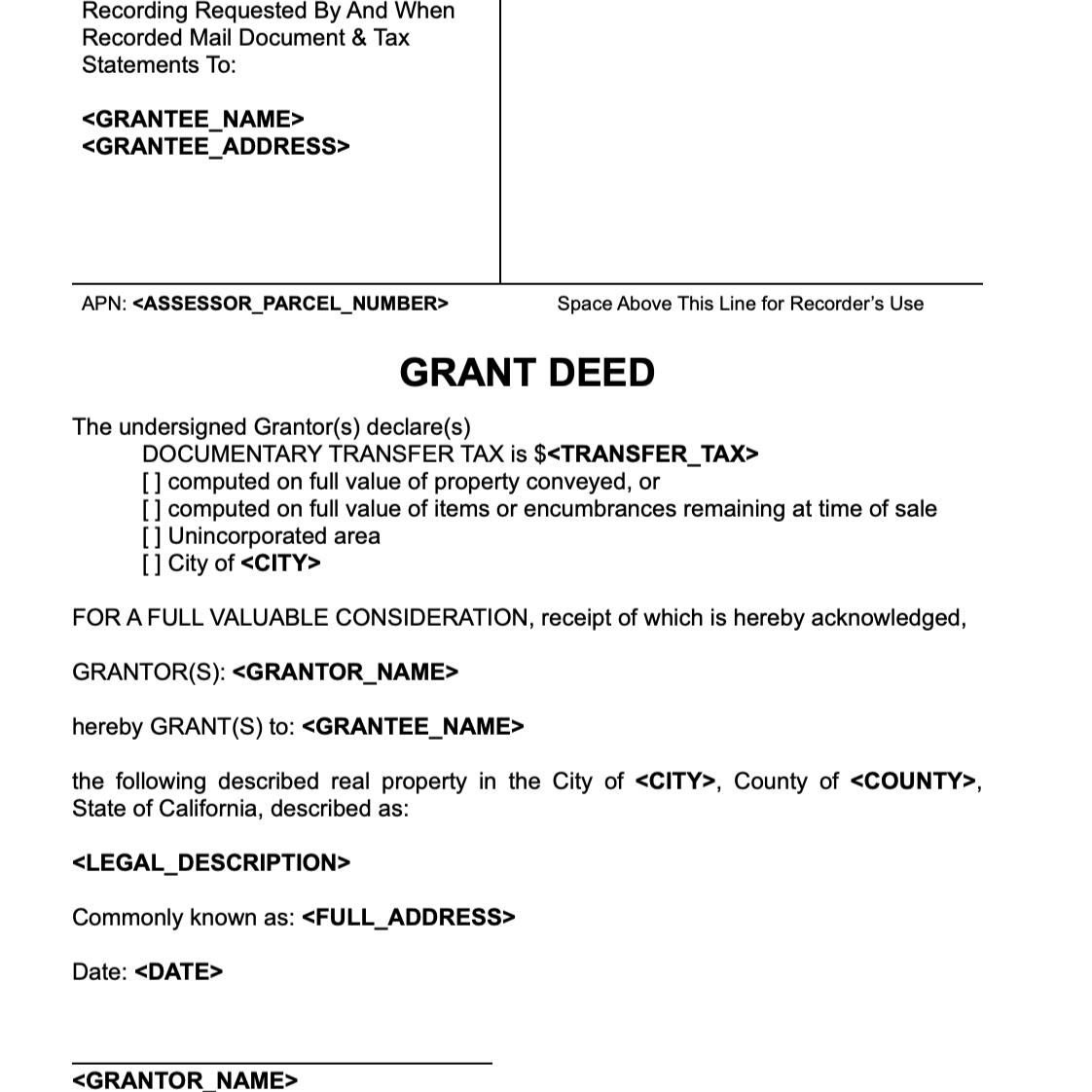 Grant Deed <Apple Pages>