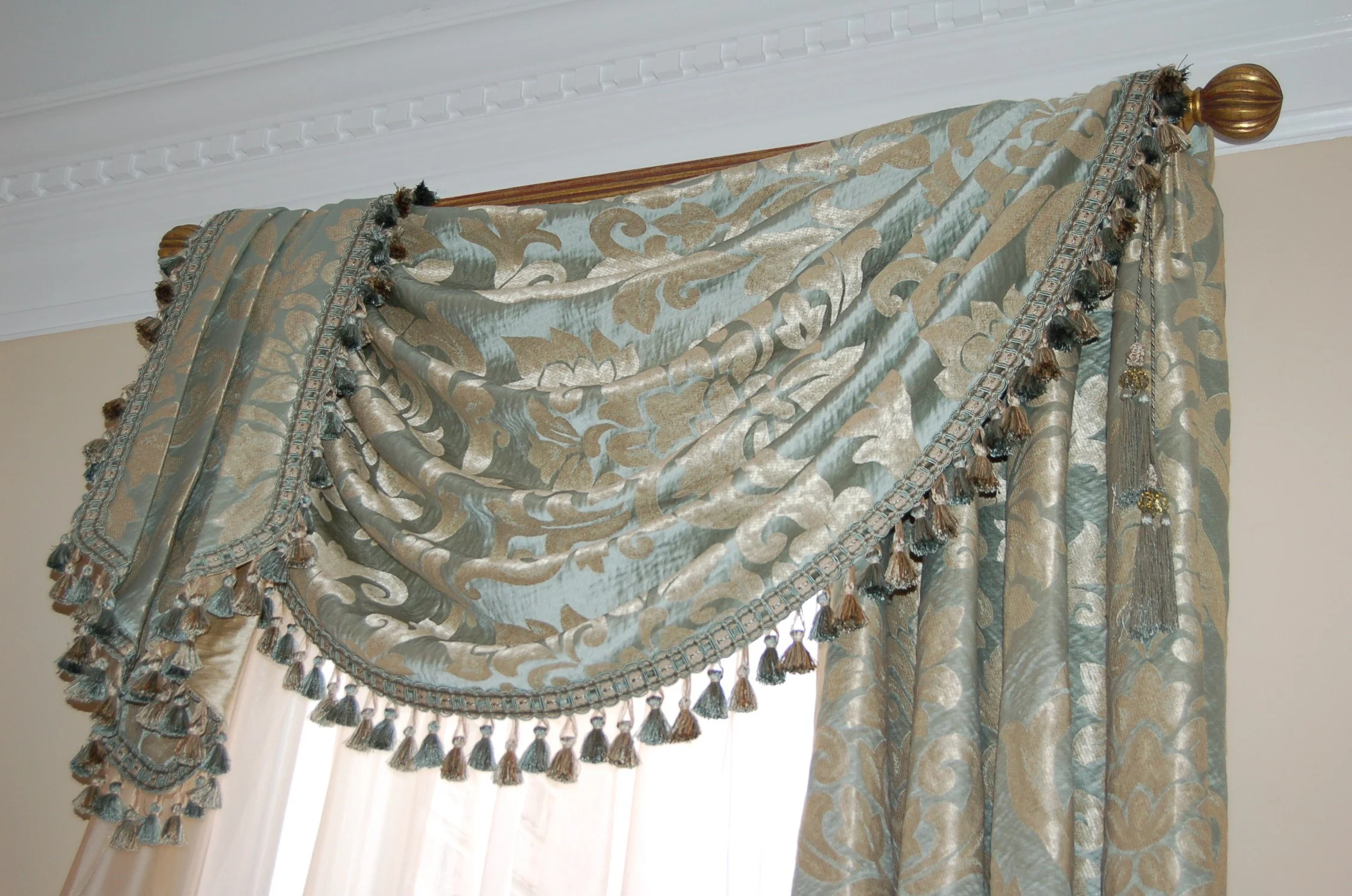 Formal window treatments
