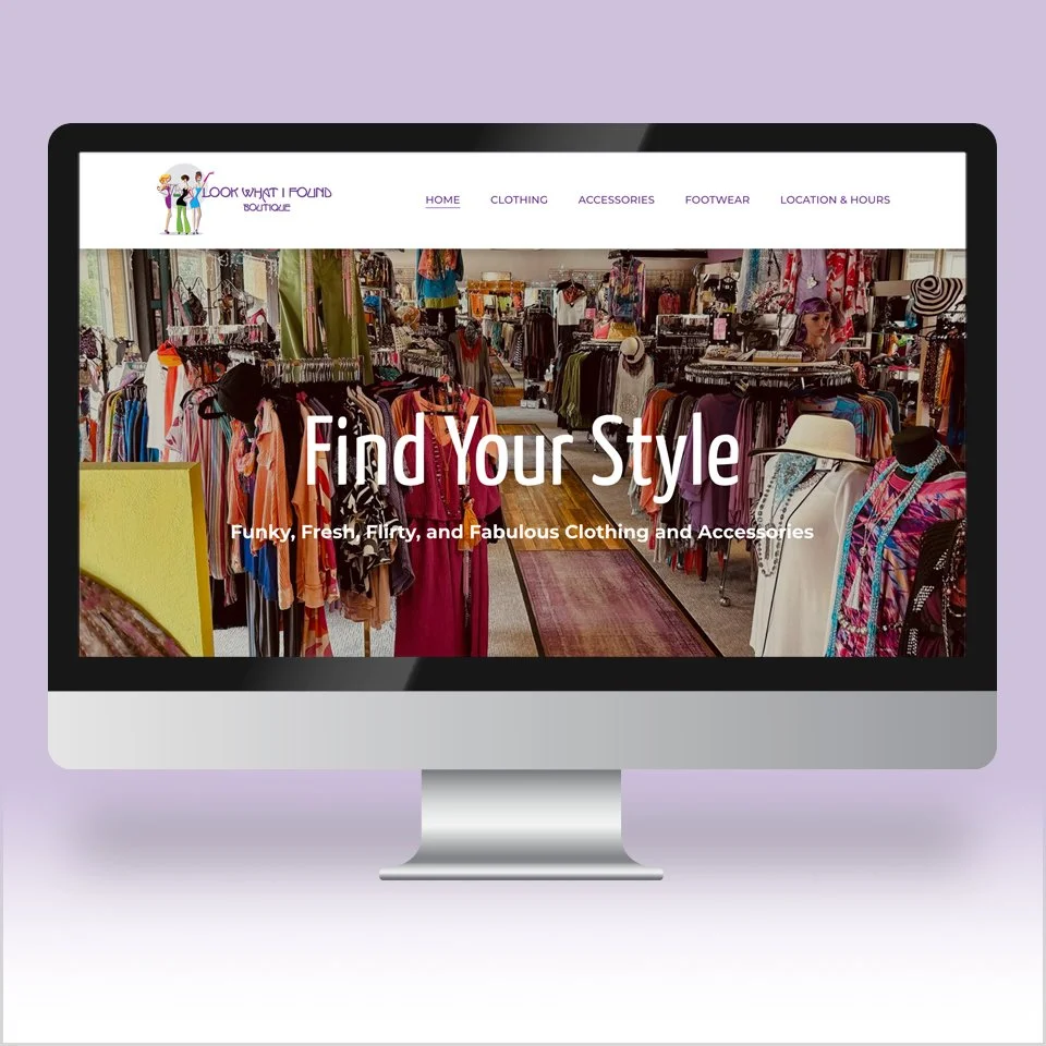Look What I Found Boutique Website