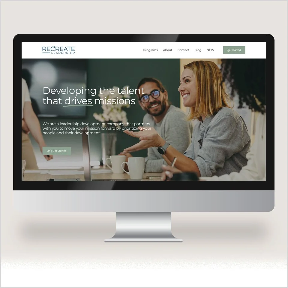 Recreate Leadership • Web Design
