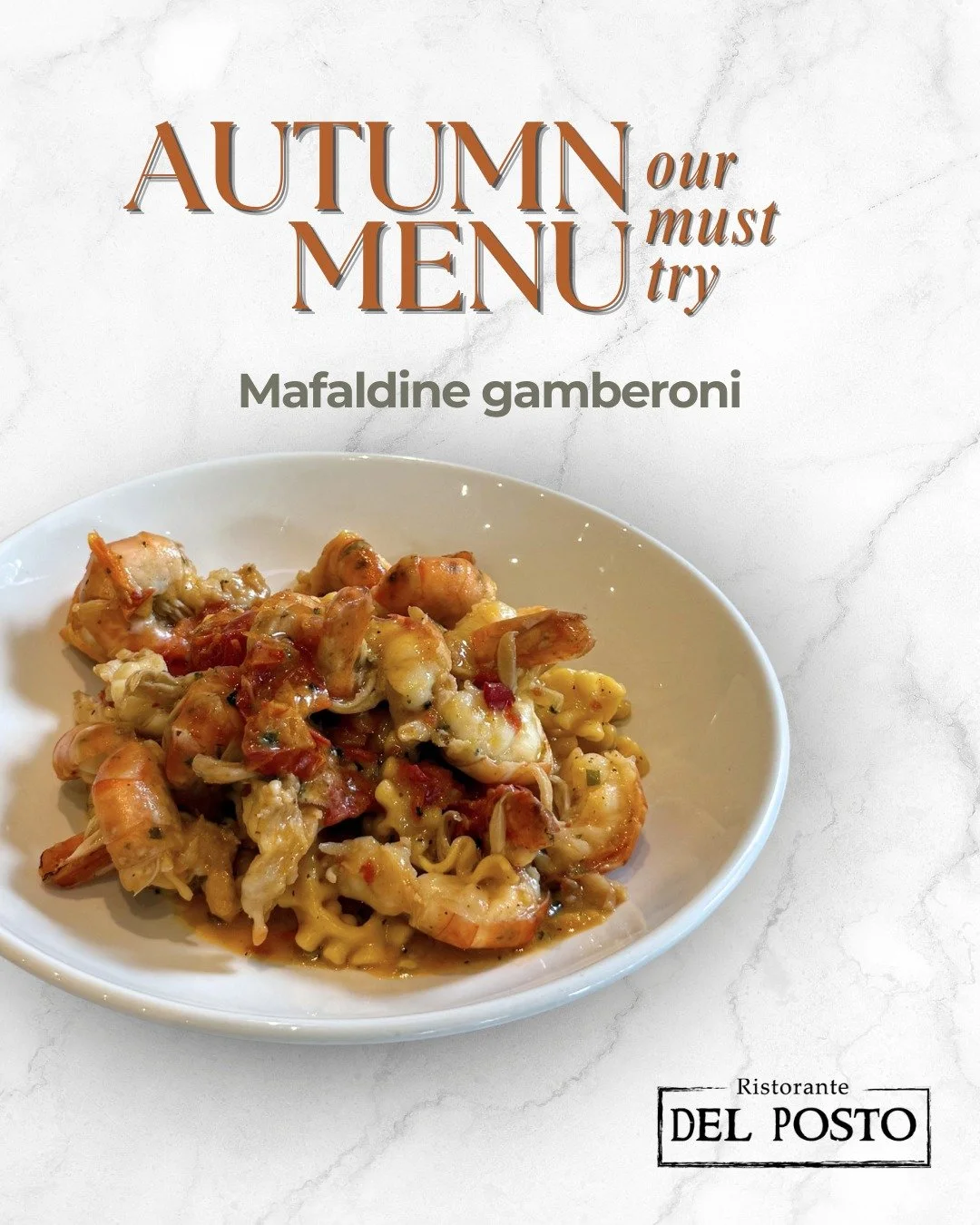 Mafaldine Gamberoni 🍝🦐

Fresh ribbon pasta paired with succulent tiger prawns, garlic, chilli, cherry tomato, and a silky bisque &mdash; a dish that brings the warmth of Italy to your table.

✨ Crafted with passion, designed to delight every bite.
