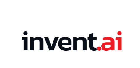 The logo of invent.ai with the text 'invent' in black and '.ai' in red.