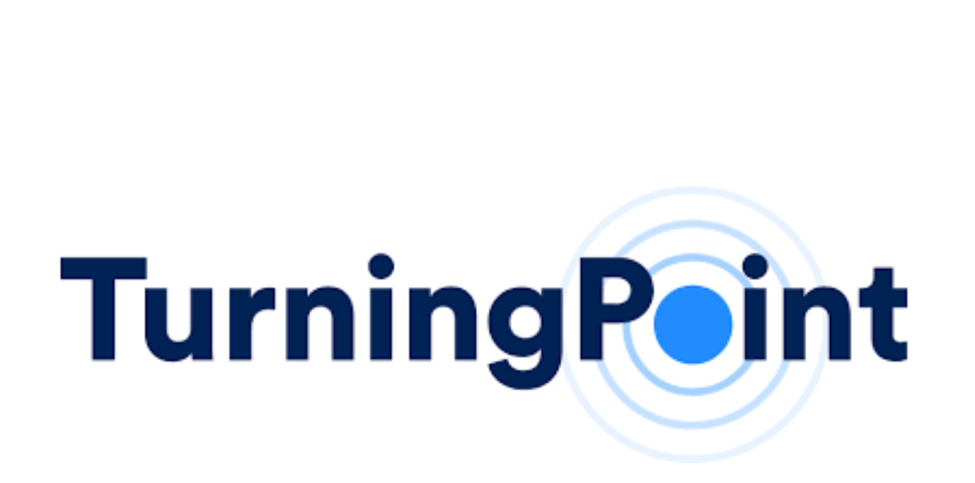 TurningPoint logo with a blue dot and concentric circles in the background.
