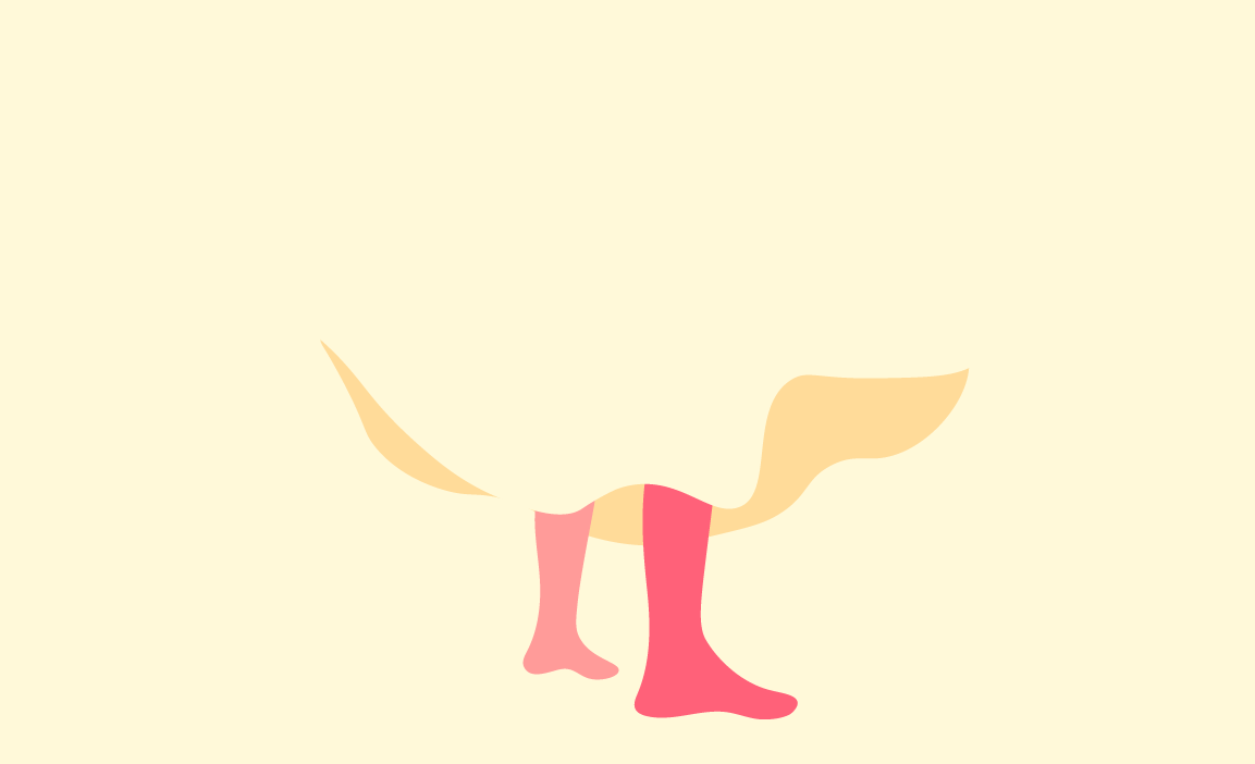 Simplified illustration of a baby wearing pink socks with the lower part of its body visible.