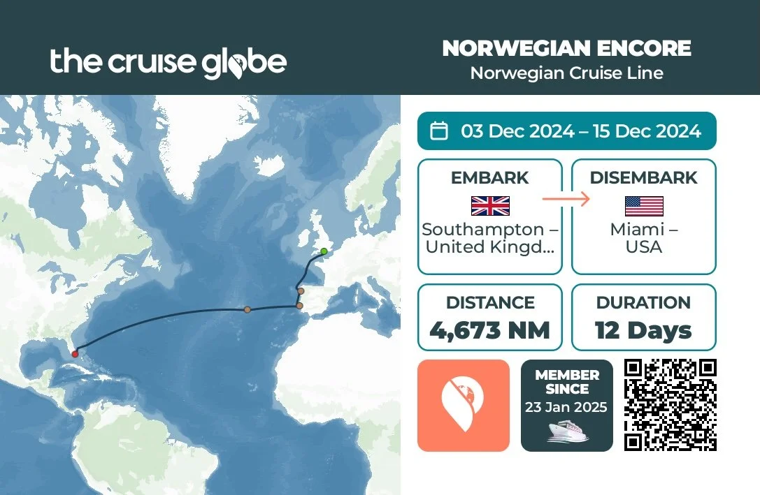 Norwegian Encore - Transatlantic