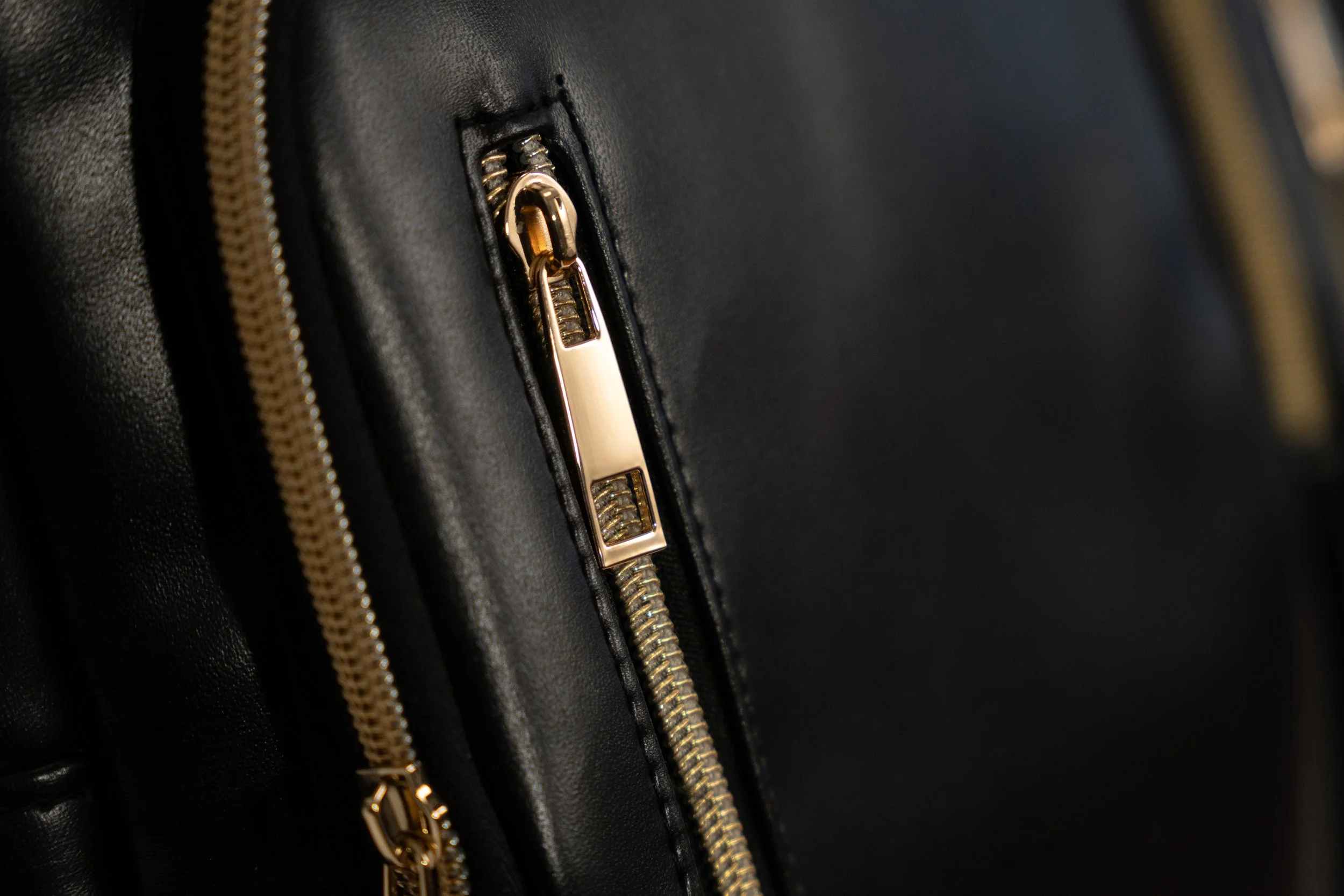 Accessory product photography in San Francisco. Backpack / briefcase closeup from Young Professionals.