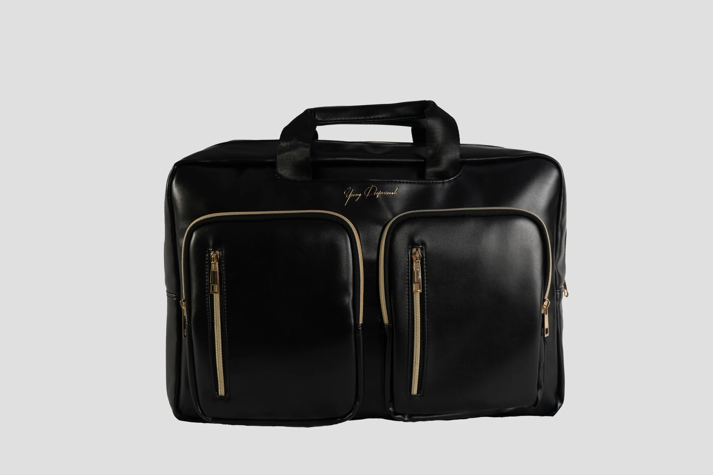 Accessory product photography in San Francisco. Backpack / briefcase from Young Professionals on white background.