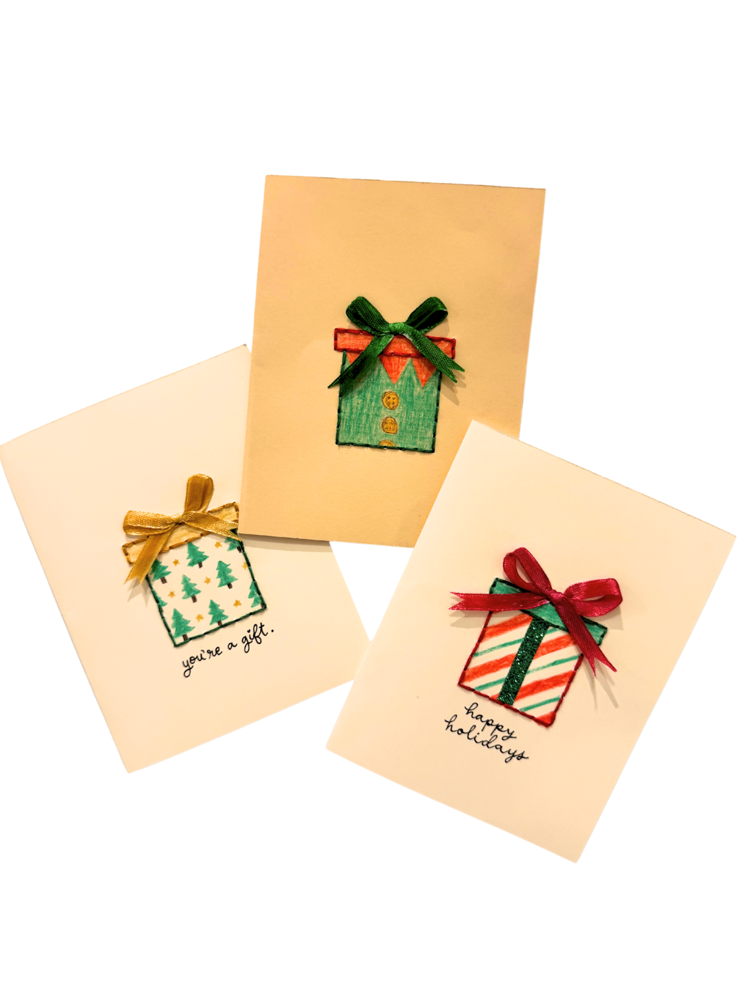 Stitched Holiday Cards @ OOAK