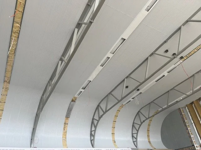 Metal sheets ceiling