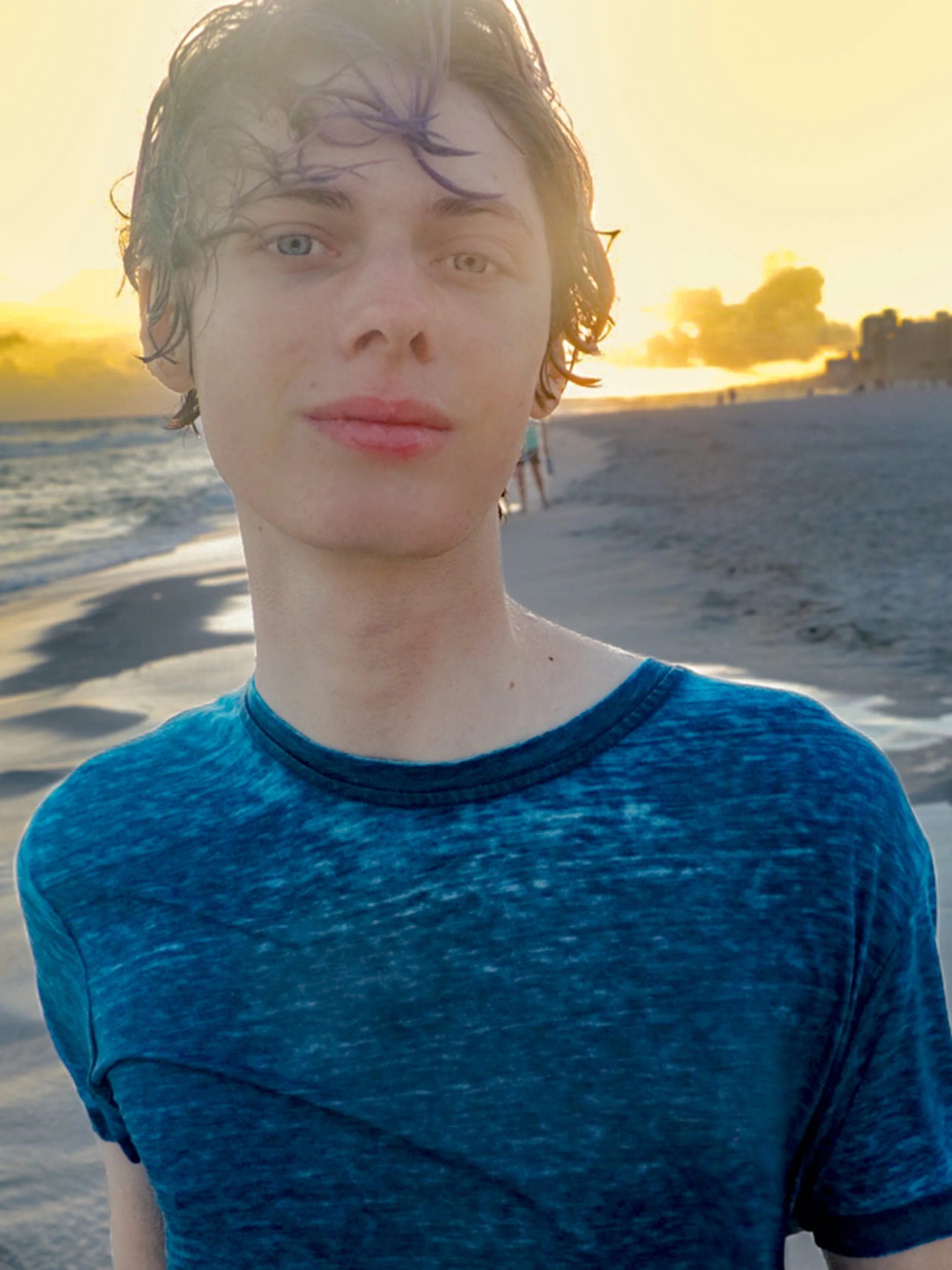 Josh_Beach_Sunset_Blue_Shirt_Wet_Sand.jpg
