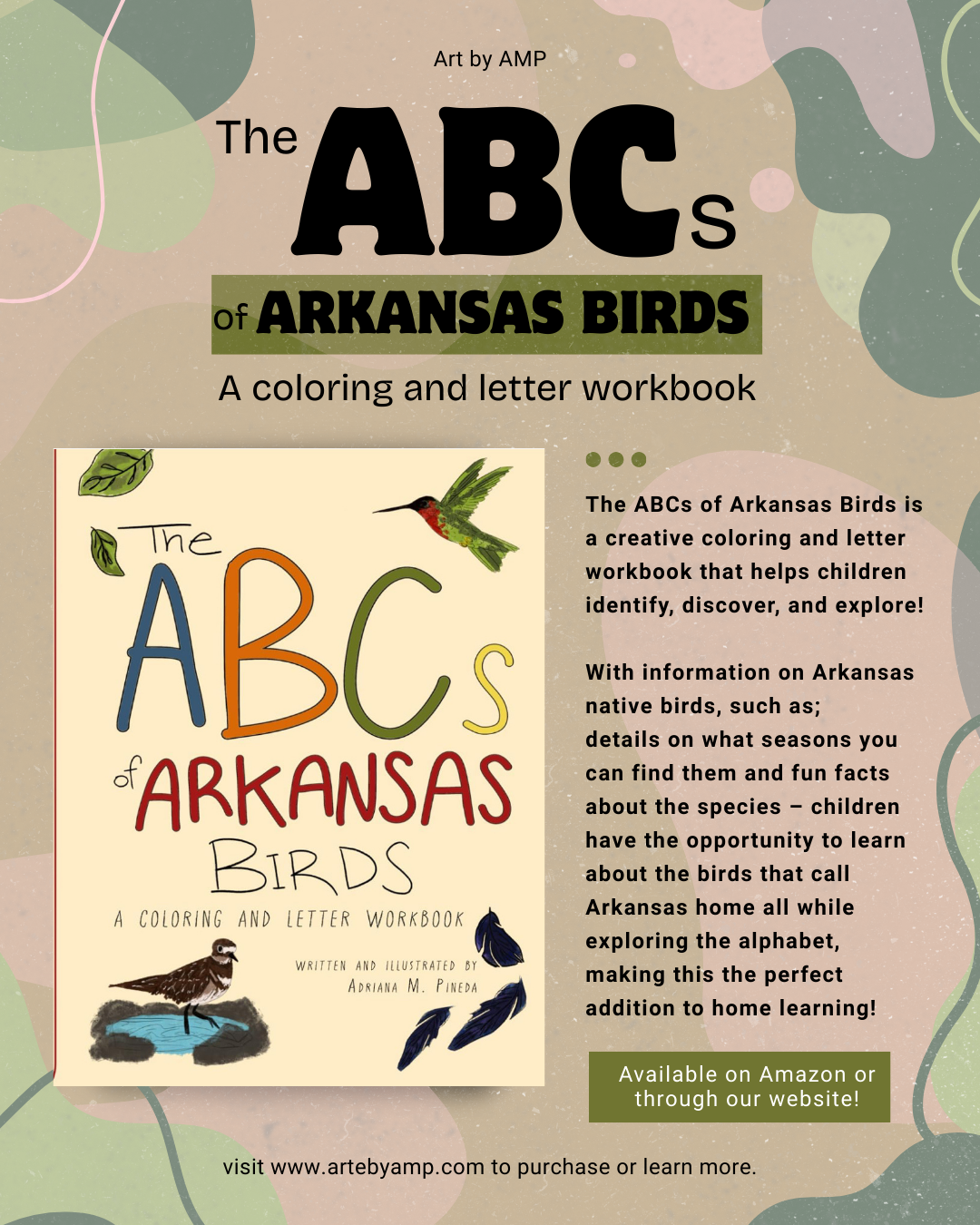 The ABC's of Arkansas Birds: A coloring and letter workbook