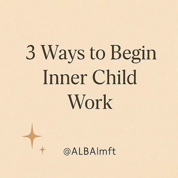 ✨ 3 Ways to Begin Inner Child Work ✨
You don&rsquo;t need to have it all figured out to begin your healing. Just start gently&mdash;with love, intention, and curiosity. 💛

Which step are you starting with? 💭

📝 Write a letter to your younger self
