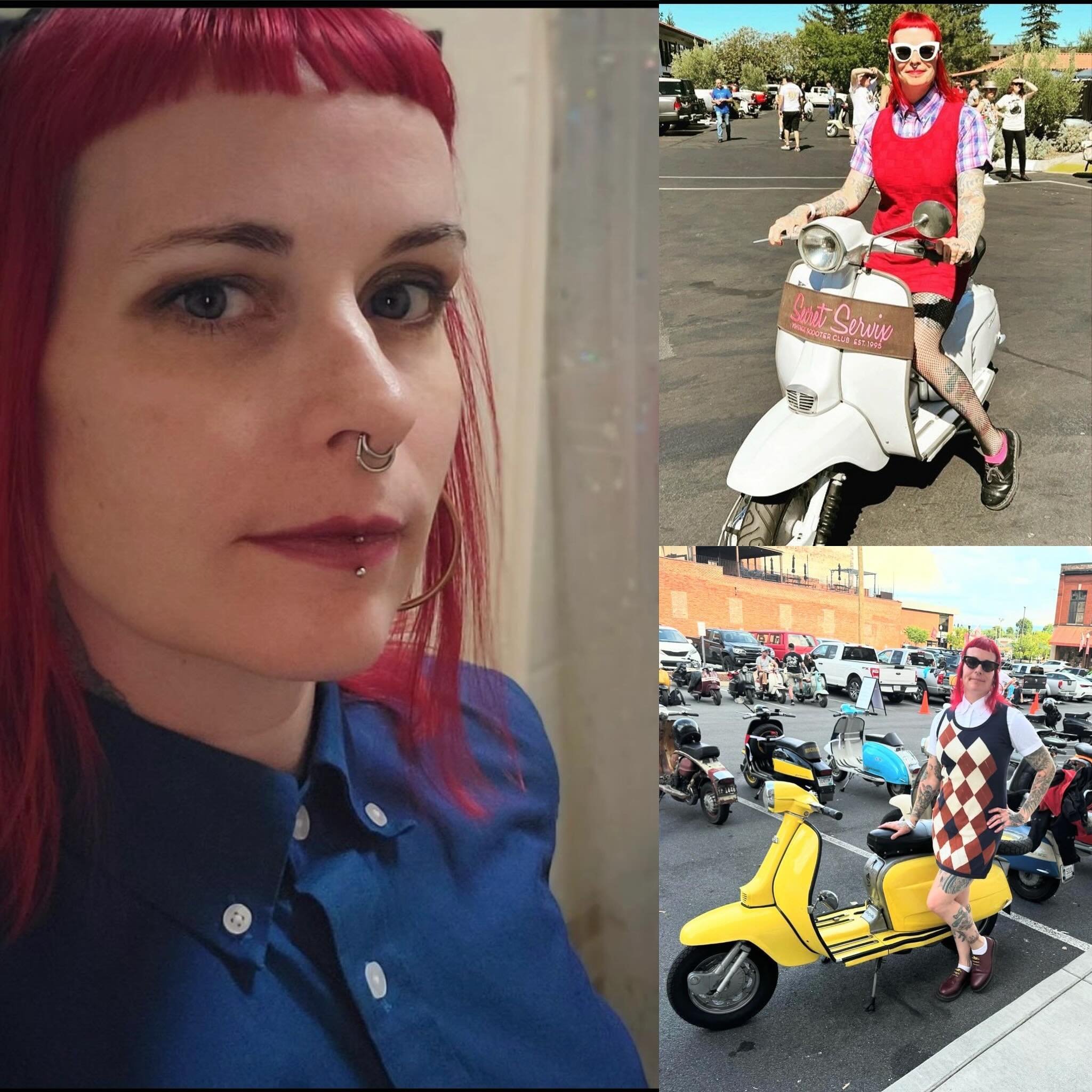 Happy birthday to @punkrockanne!!!! #secretservixscooterclub #shesquietbutifneededwilllaugh #donthughershewillcutyouwithaknife #shesthebest