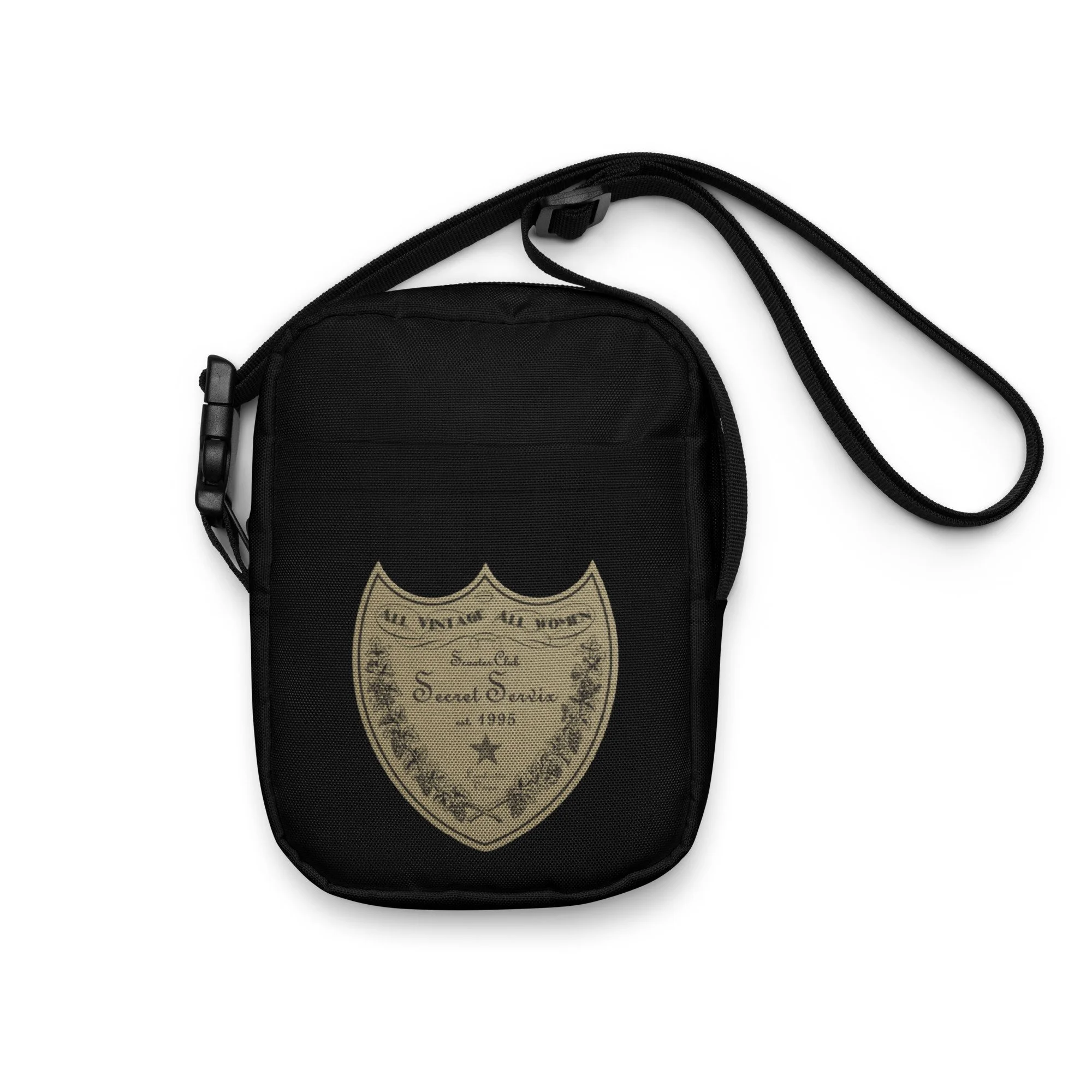 Gold utility crossbody bag