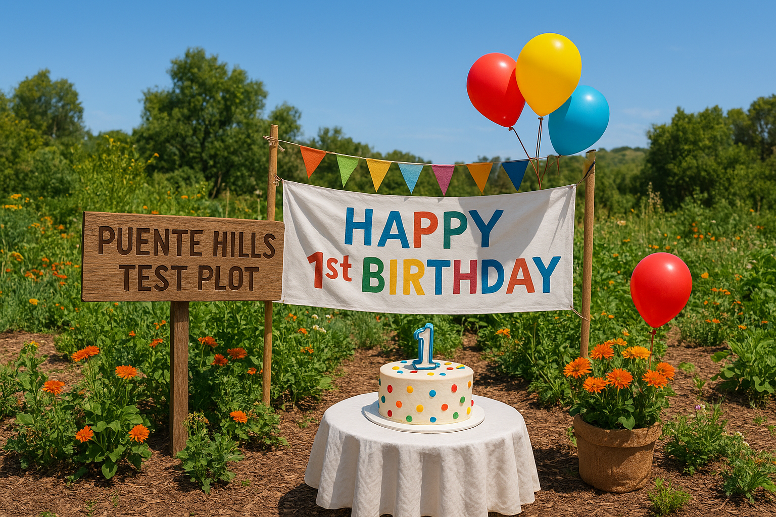 Planting Day at Puente Hills Test Plot 