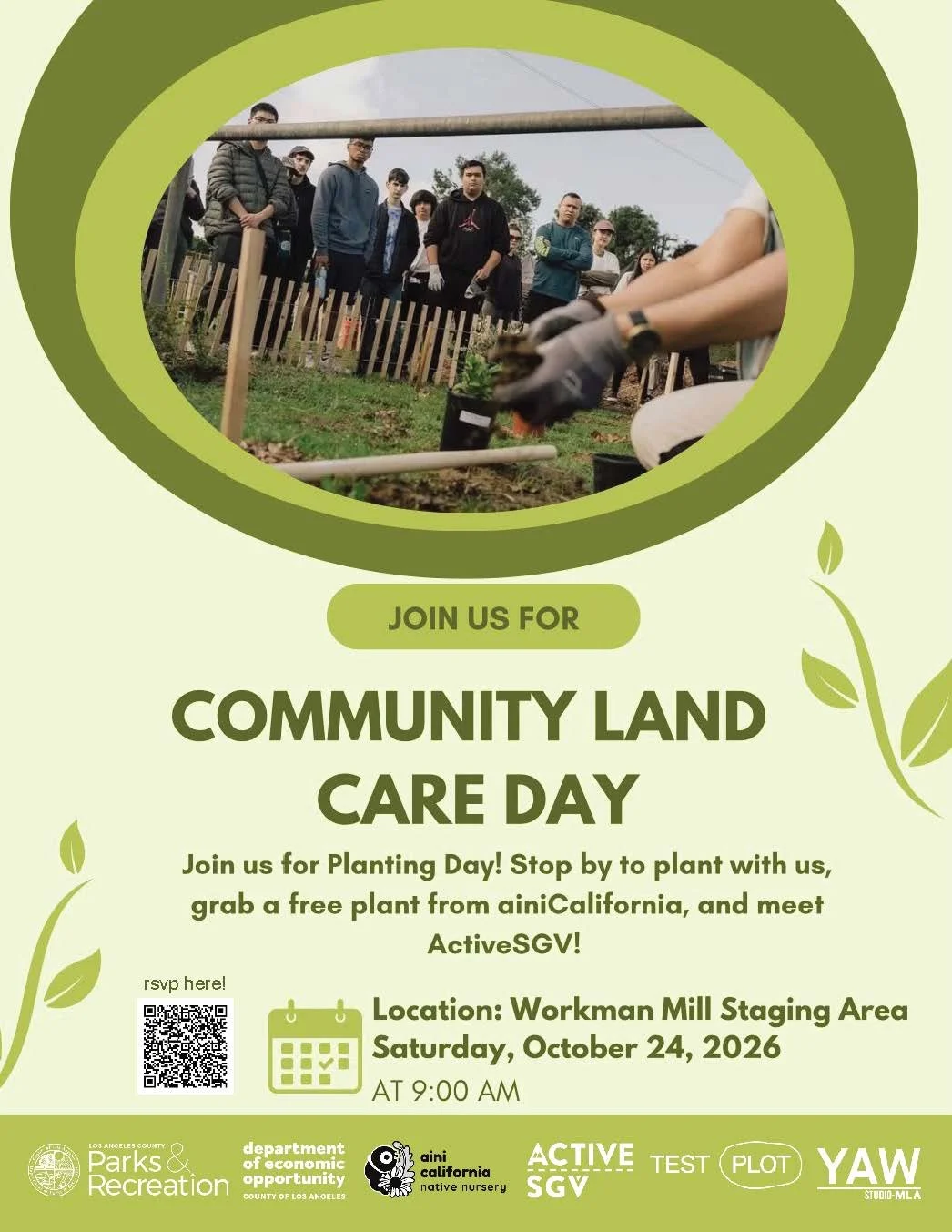 Community Landcare Day at Puente Hills Test Plot 