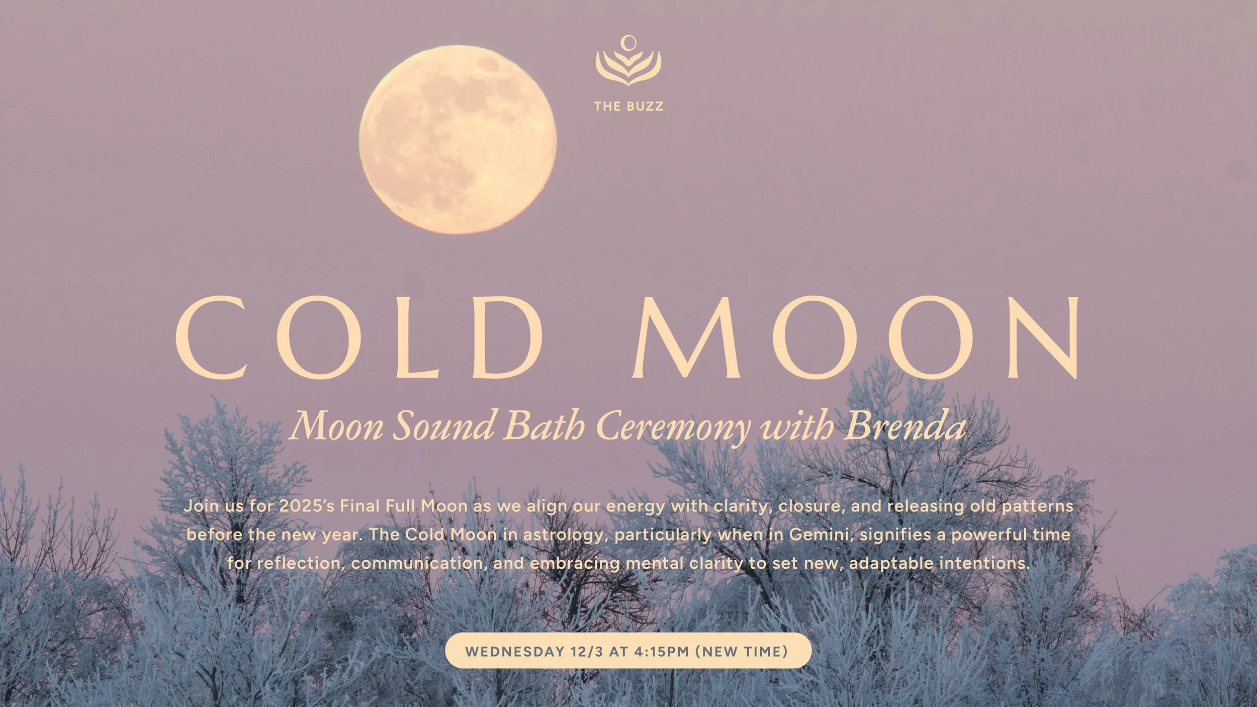 Moon Sound Bath Ceremony: Cold Moon with Brenda