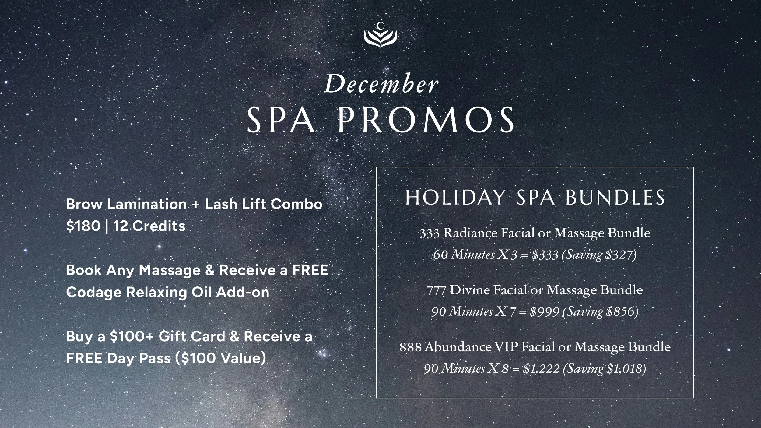 December Spa Promotions
