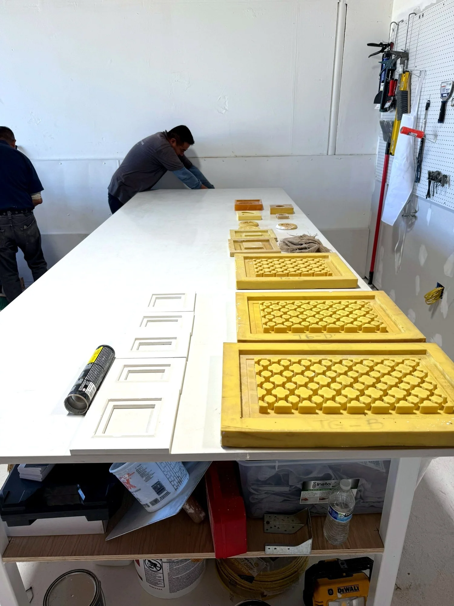 Moulds ready for casting