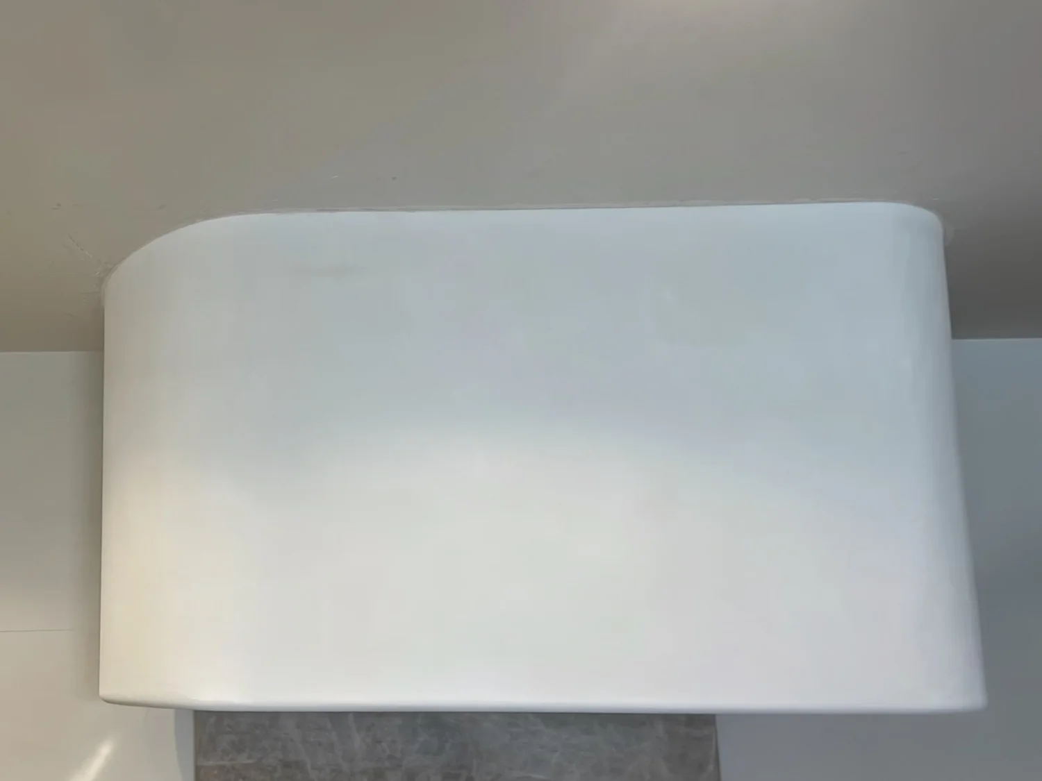 Custom plaster kitchen hood