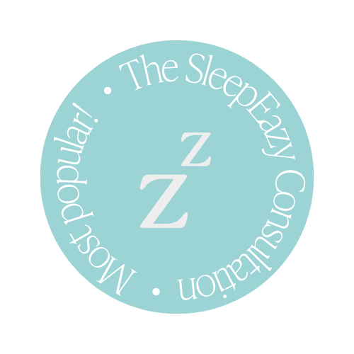 A light blue circular graphic with the words "Most popular! The Sleepy Conversation" around the circle and a large "Z" in the center.