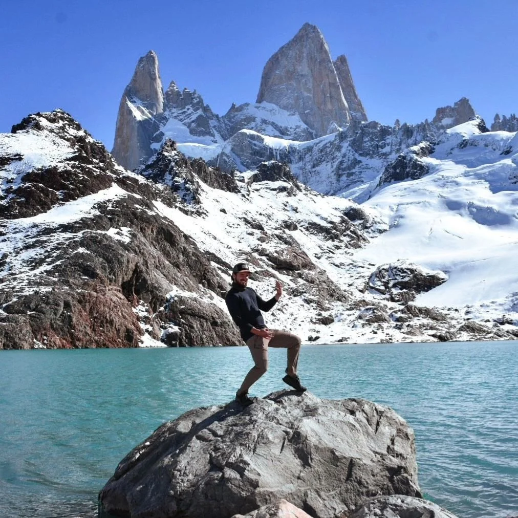 Left the guitar behind, had to pretend. + more from El Chaltén & Perito Moreno.