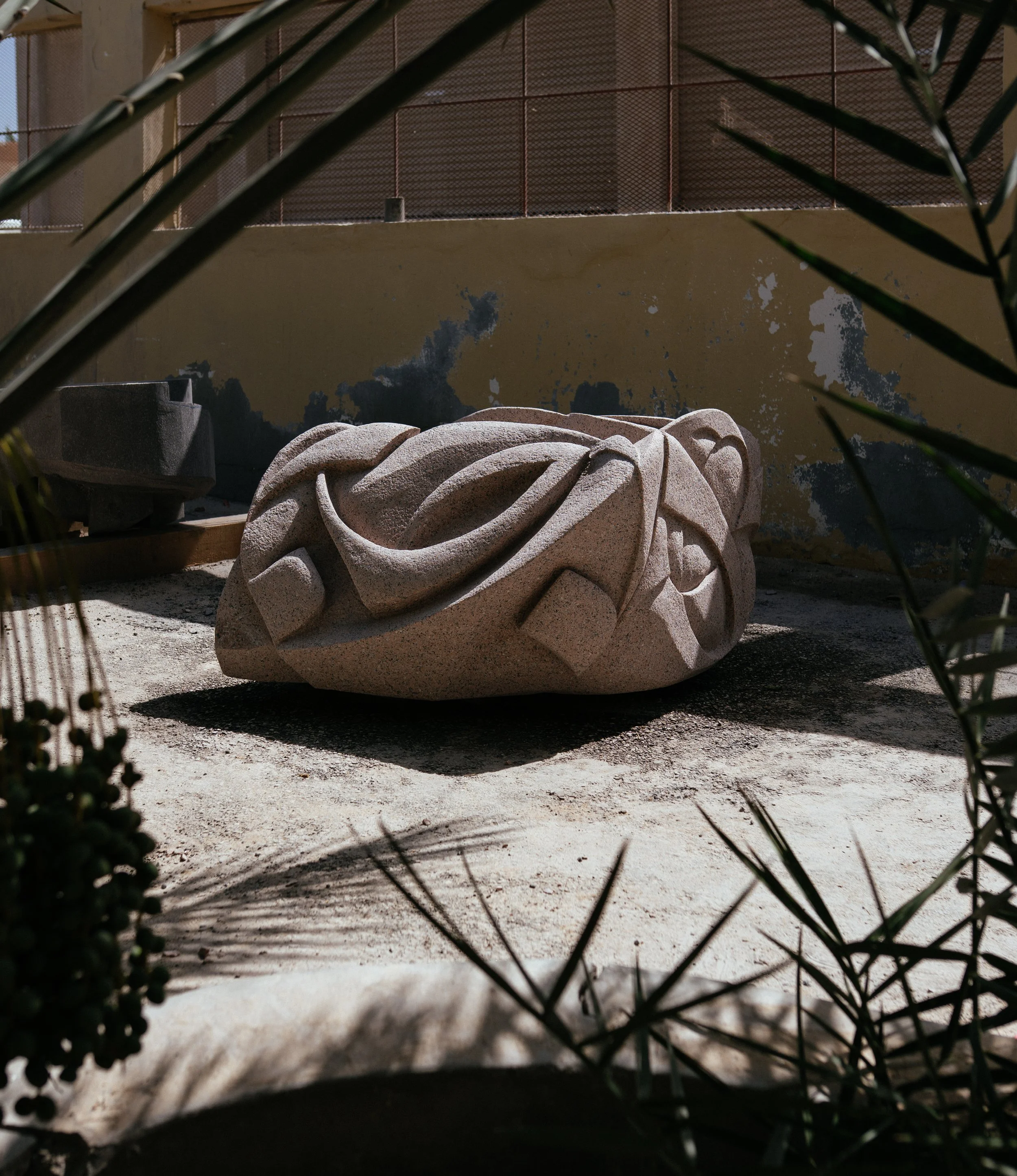 Sababa, 2025. Saudi granite (Royal Rose) - 0.65 x 1.45 x 1 m