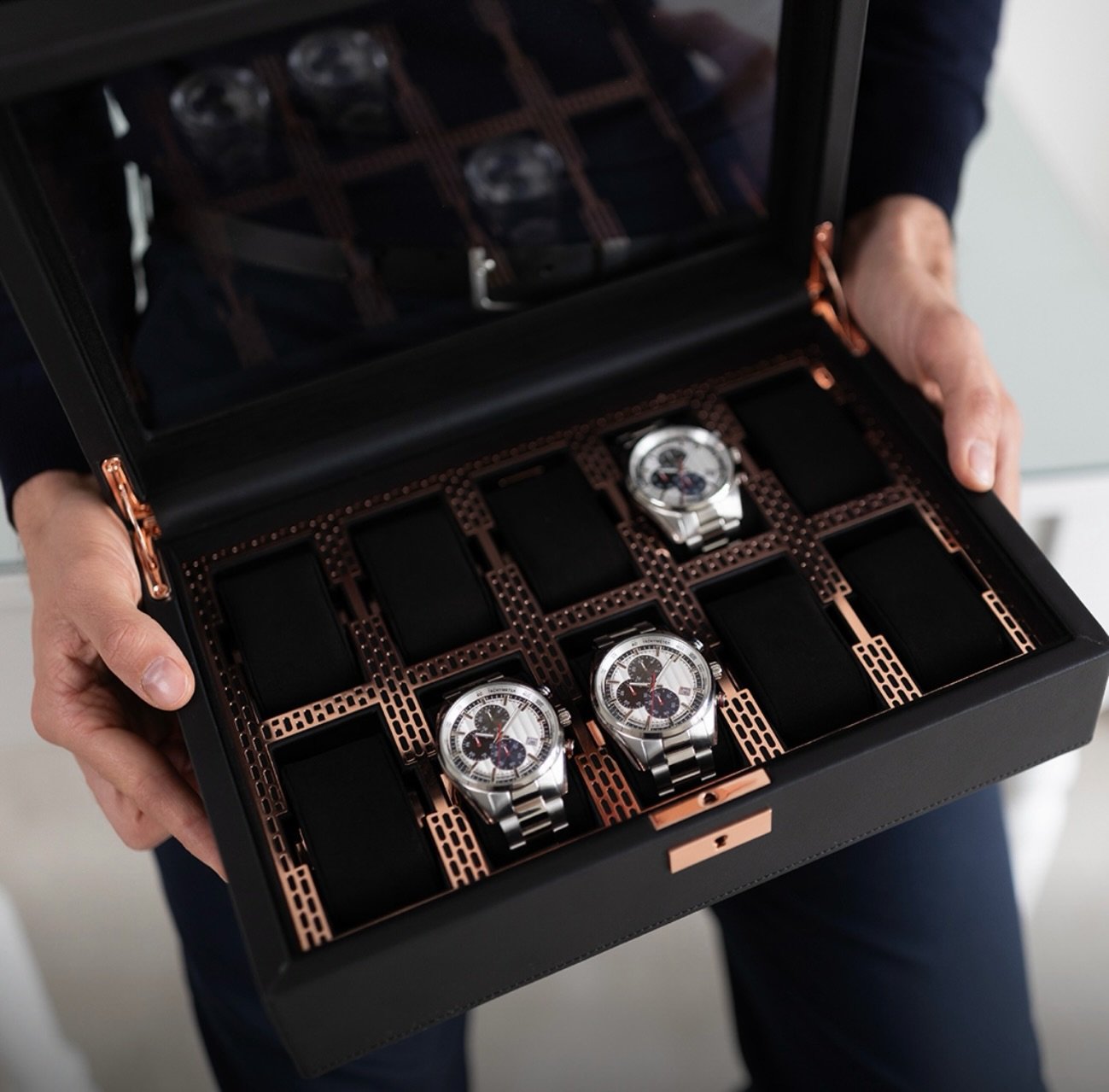 Your collection deserves the right storage.

WOLF watch winders, watch boxes, and travel cases, available at Luxury Lab.

~

#Wolf1834 #WatchWinder #WatchStorage #WatchCollector #LuxuryAccessories