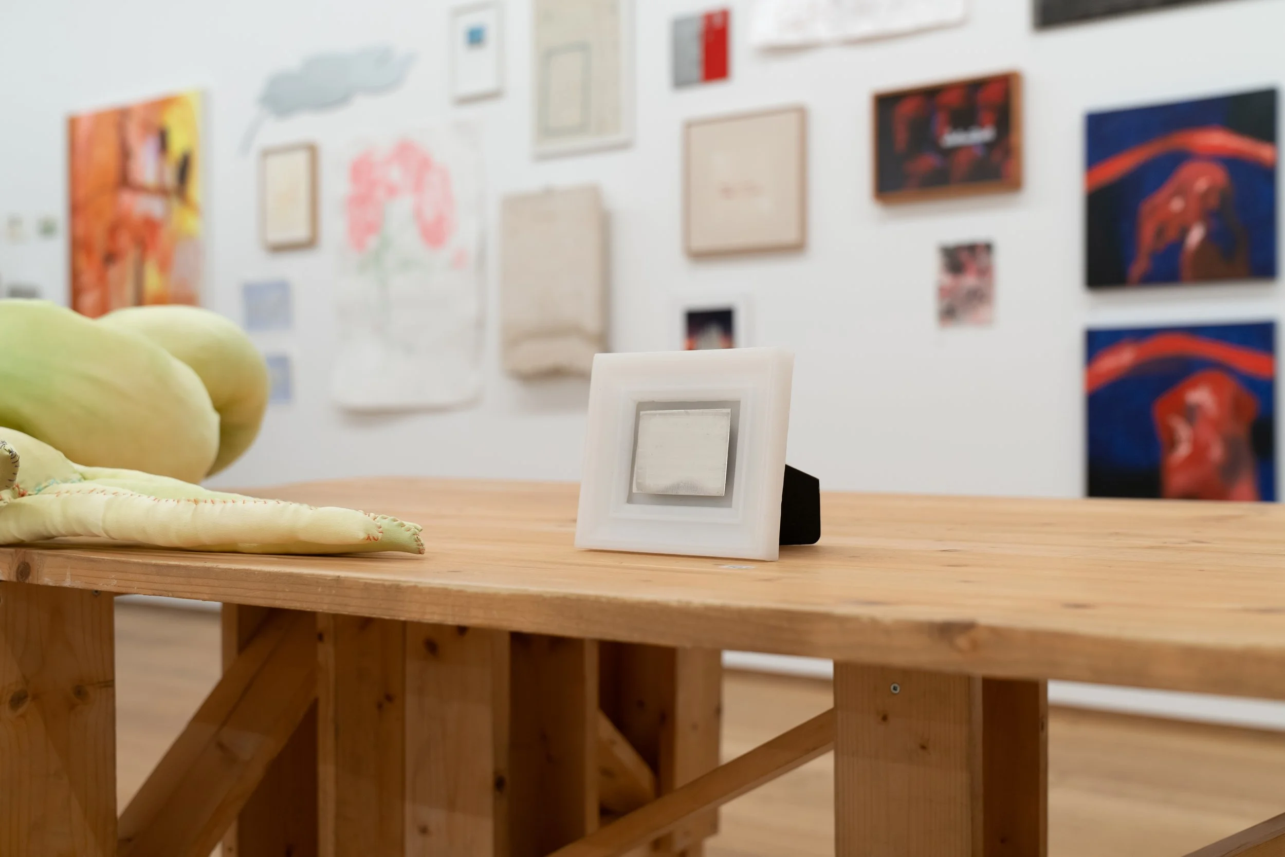 LABOUR & LOVE, West Space Fundraiser, 2026, installation detail. Curated by Gabriela Renee Williams. Photography by Machiko Abe.