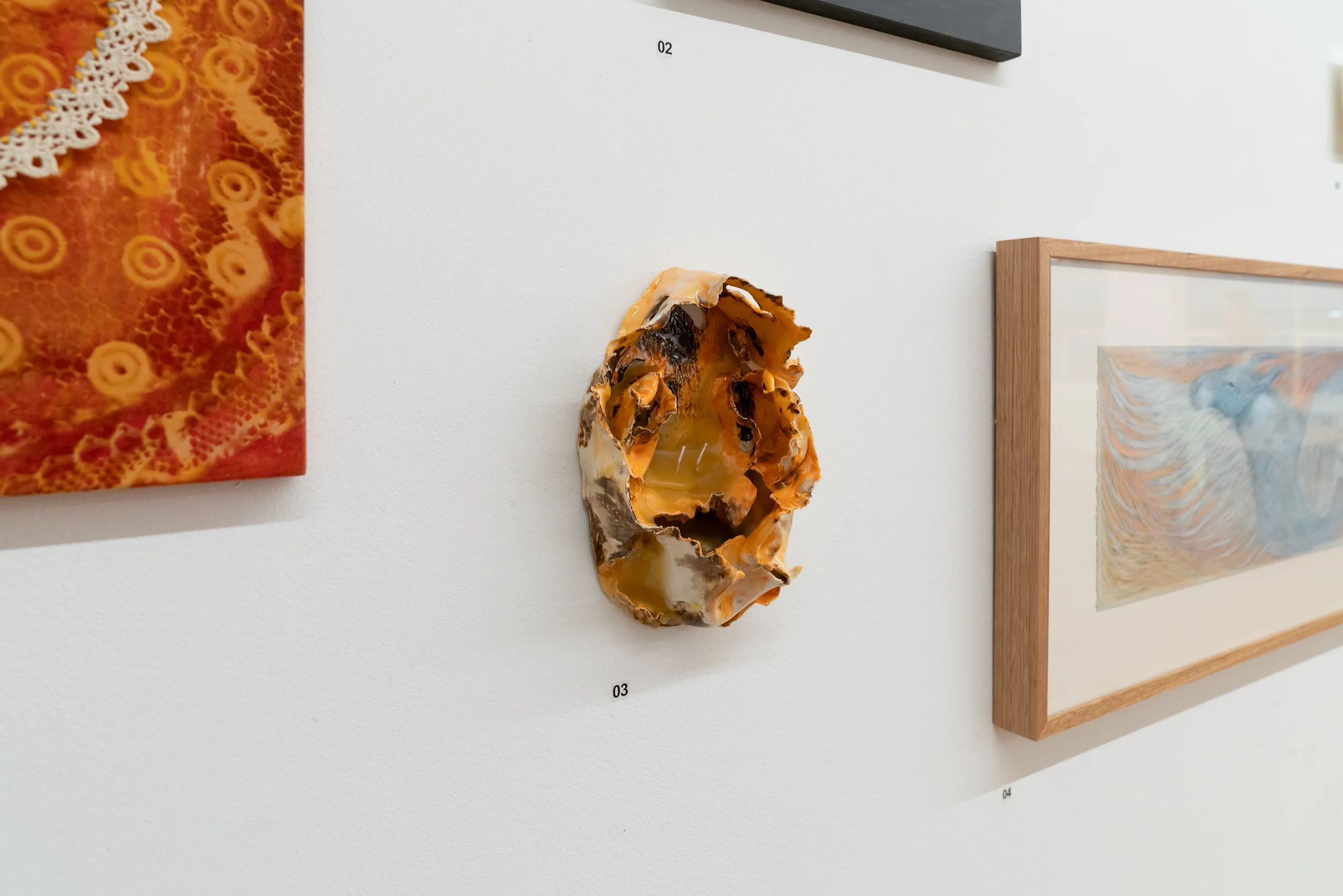 LABOUR & LOVE, West Space Fundraiser, 2026, installation detail. Curated by Gabriela Renee Williams. Photography by Machiko Abe.