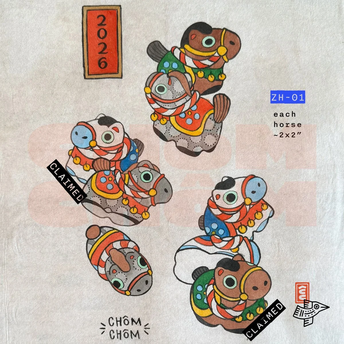 japanese flash lunar new year zodiac 2026 horse uma hariko