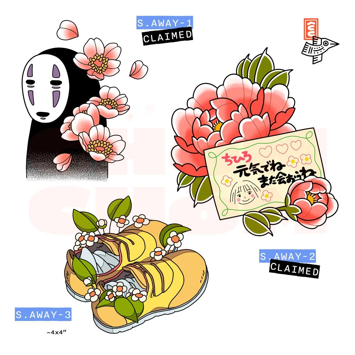 japanese flash spirited away no face chihiro