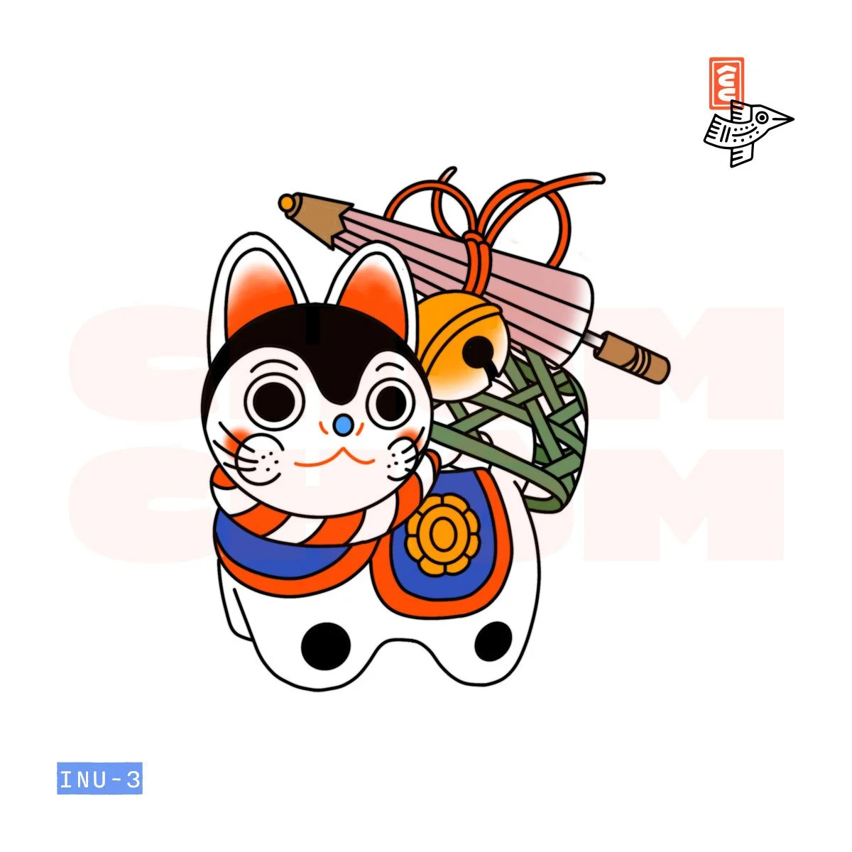 japanese flash inu hariko