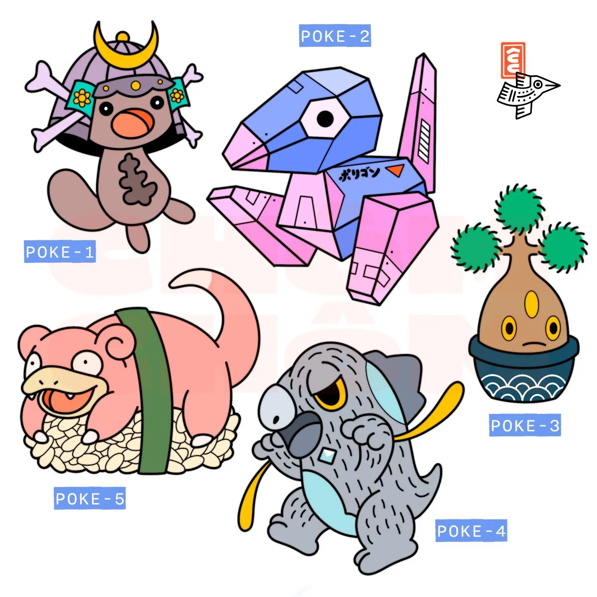 pokemon flash wooper porygon slowpoke bonsly frigibax