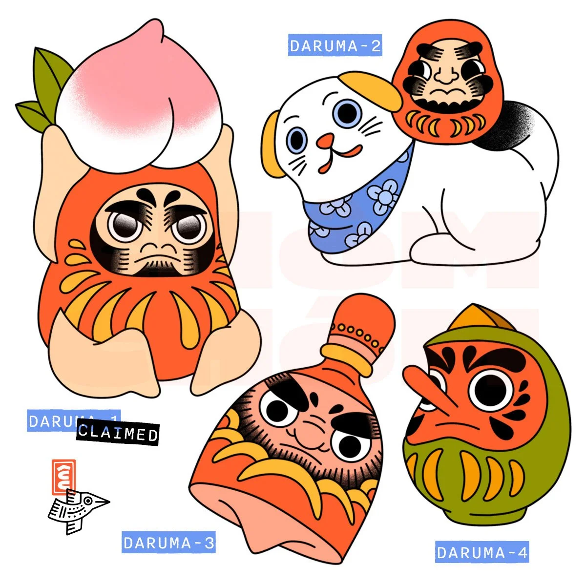 japanese daruma flash