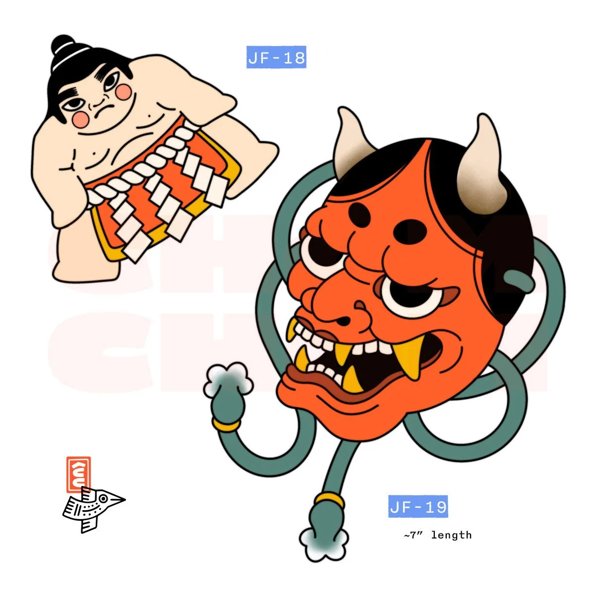 japanese flash  sumo hanya oni mask