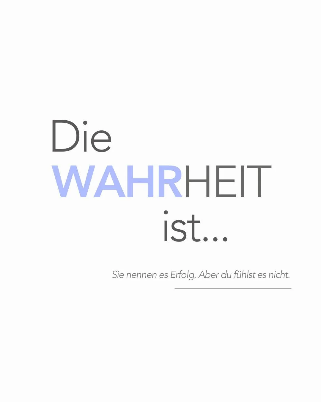 Erfolg funktioniert auch ohne Haltung. Du kannst Systeme kopieren, Strategien &uuml;bernehmen, Content feuern.

Die Frage ist nicht, ob es funktioniert. Sondern: Wie lange? Und erkennst du dich darin noch wieder?

Ich begleite selten am Start. Meiste