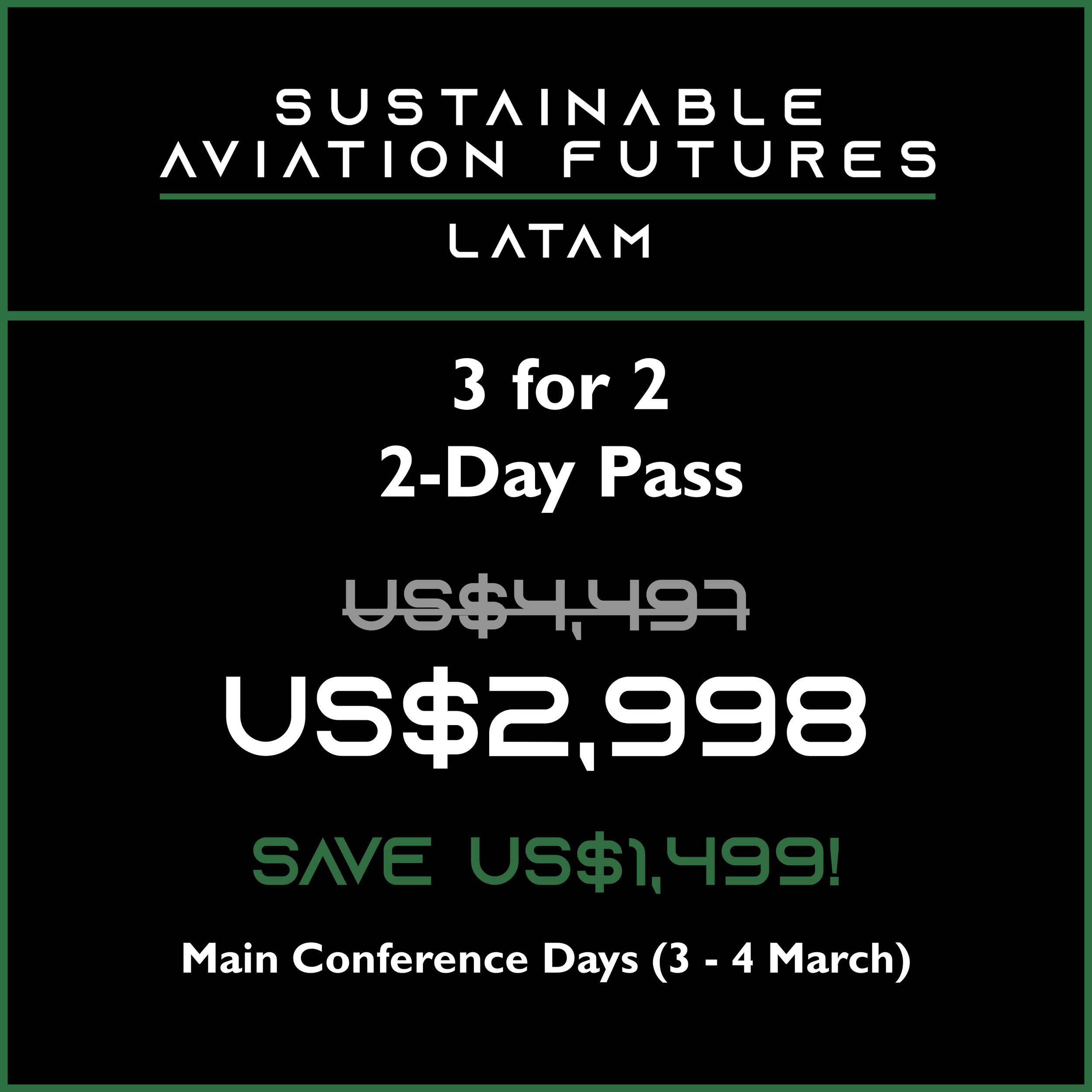 2-Day Pass (3 For 2) | Carnival Promotional Rate