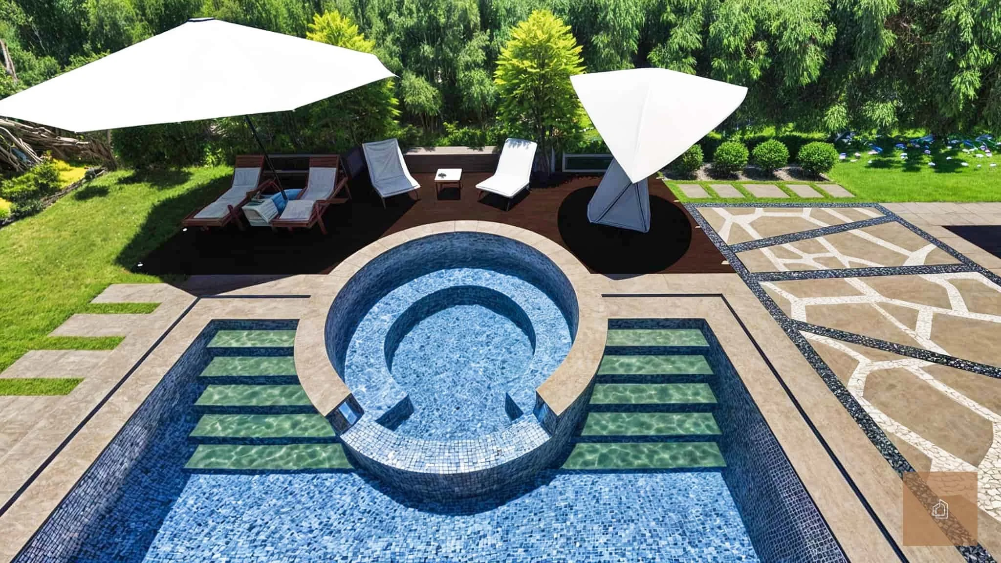 Luxurious 1400 sqm Villa Design with Pool, Jacuzzi, and Grand Pergola ...