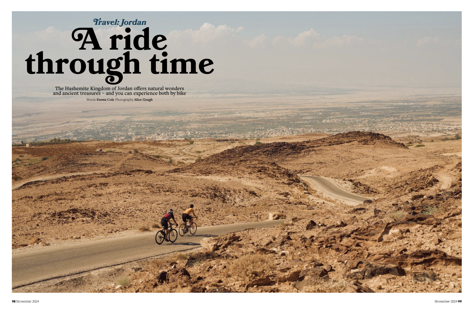 Jordan cyclist magazine feature