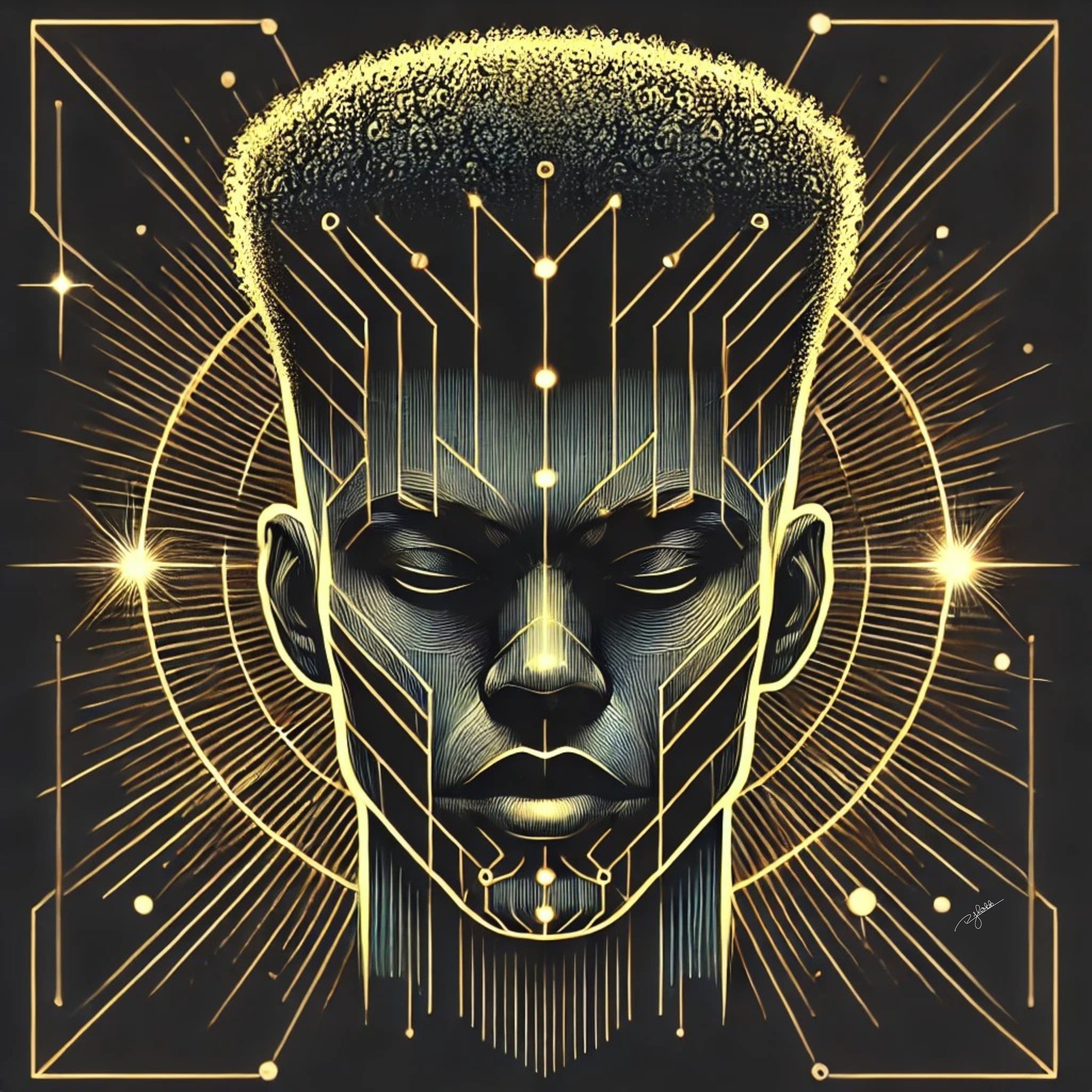 Title: Glowing Crown
Description: Radiating warmth and dominance, this regal style is infused with the glow of a celestial sun. With each strand reflecting cosmic light, the hair becomes a symbol of divine power, embodying the essenc