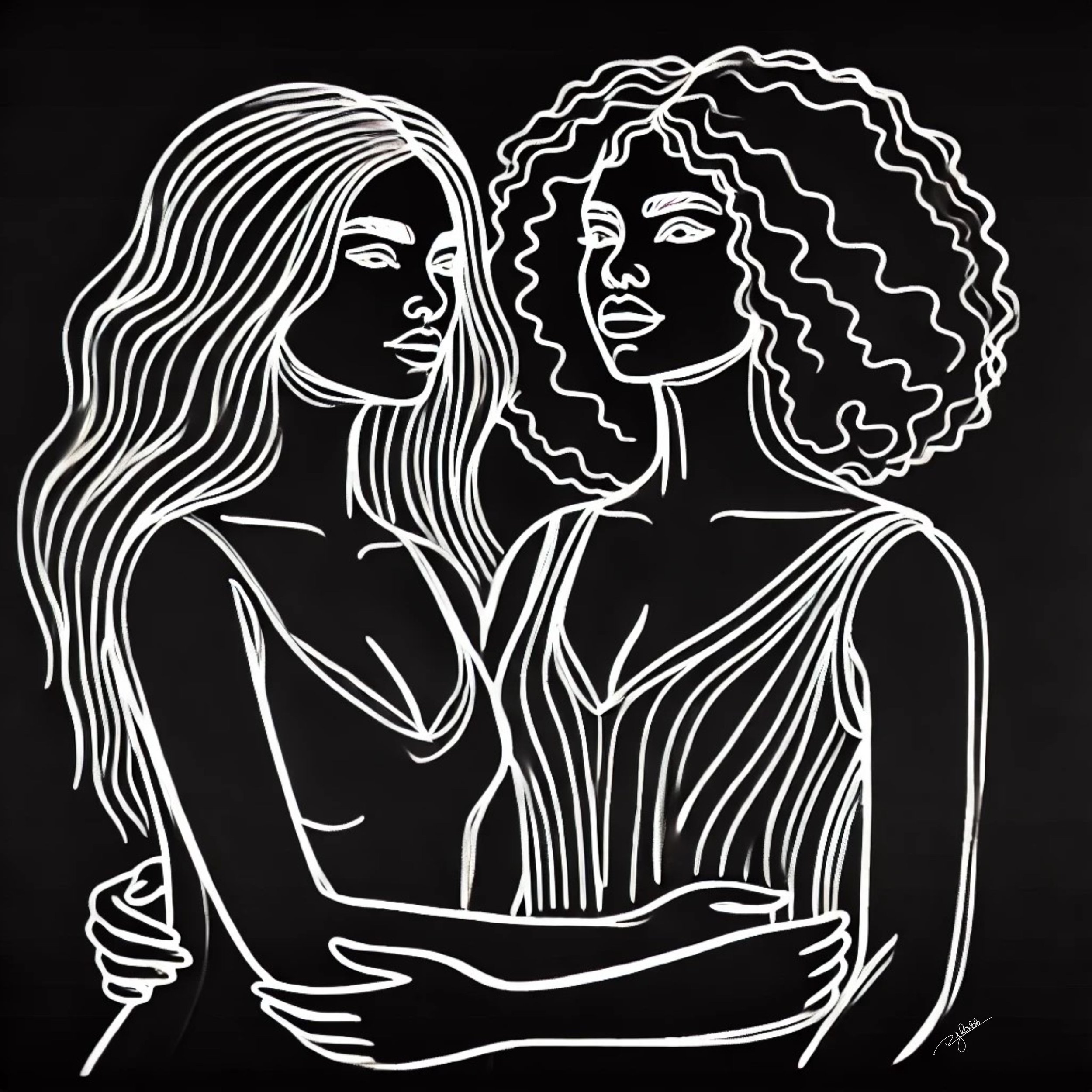 Title: Unity in Strength
Description: There is power in community, in shared voices, in unwavering solidarity. Unity in Strength captures the beauty of women standing together, their differences making them stronger rather than div
