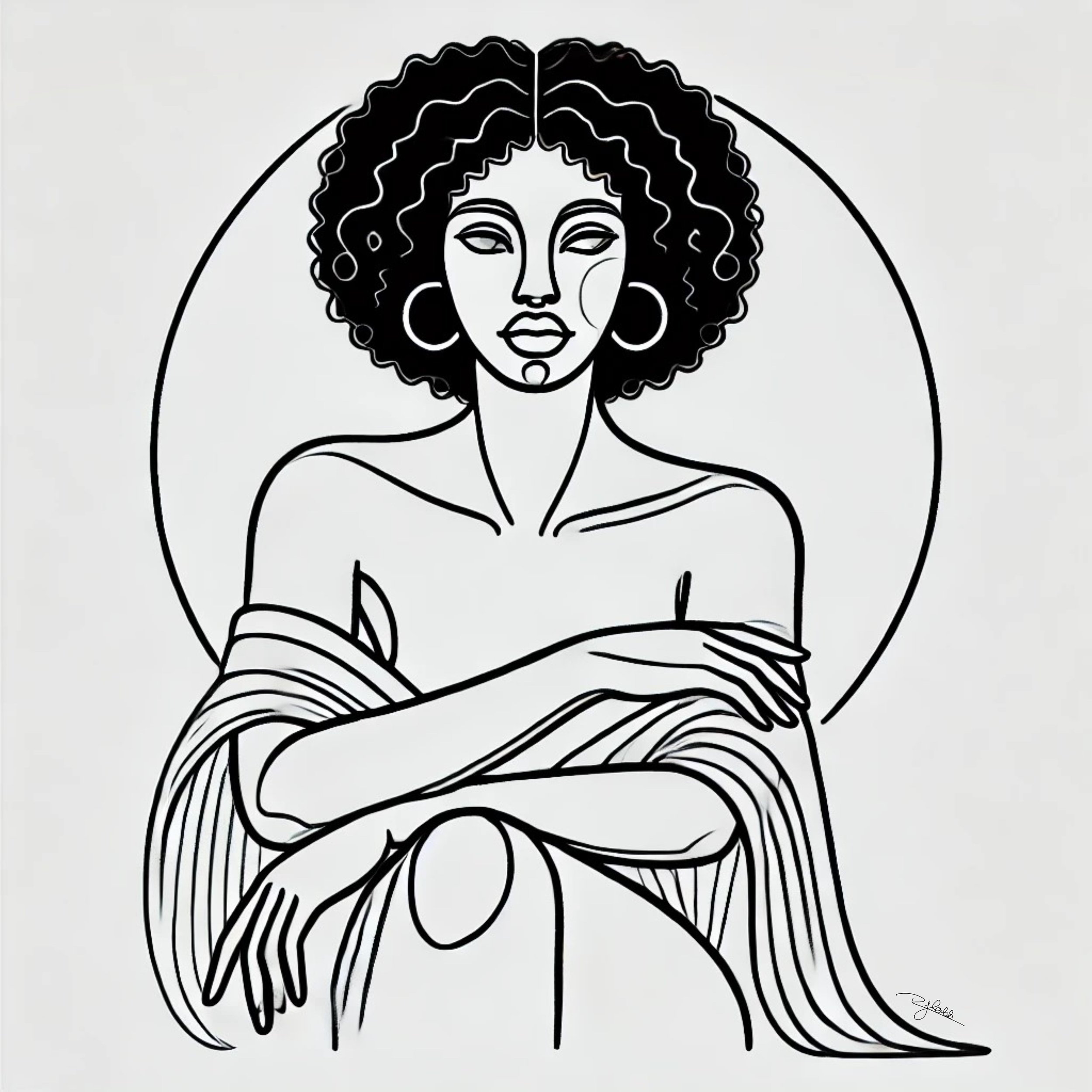 Title: Wisdom and Grace
Description: Years of struggle, triumph, and self-discovery have shaped her into something extraordinary. Wisdom and Grace stands as a testament to experience, to the quiet strength of a woman who has learned th