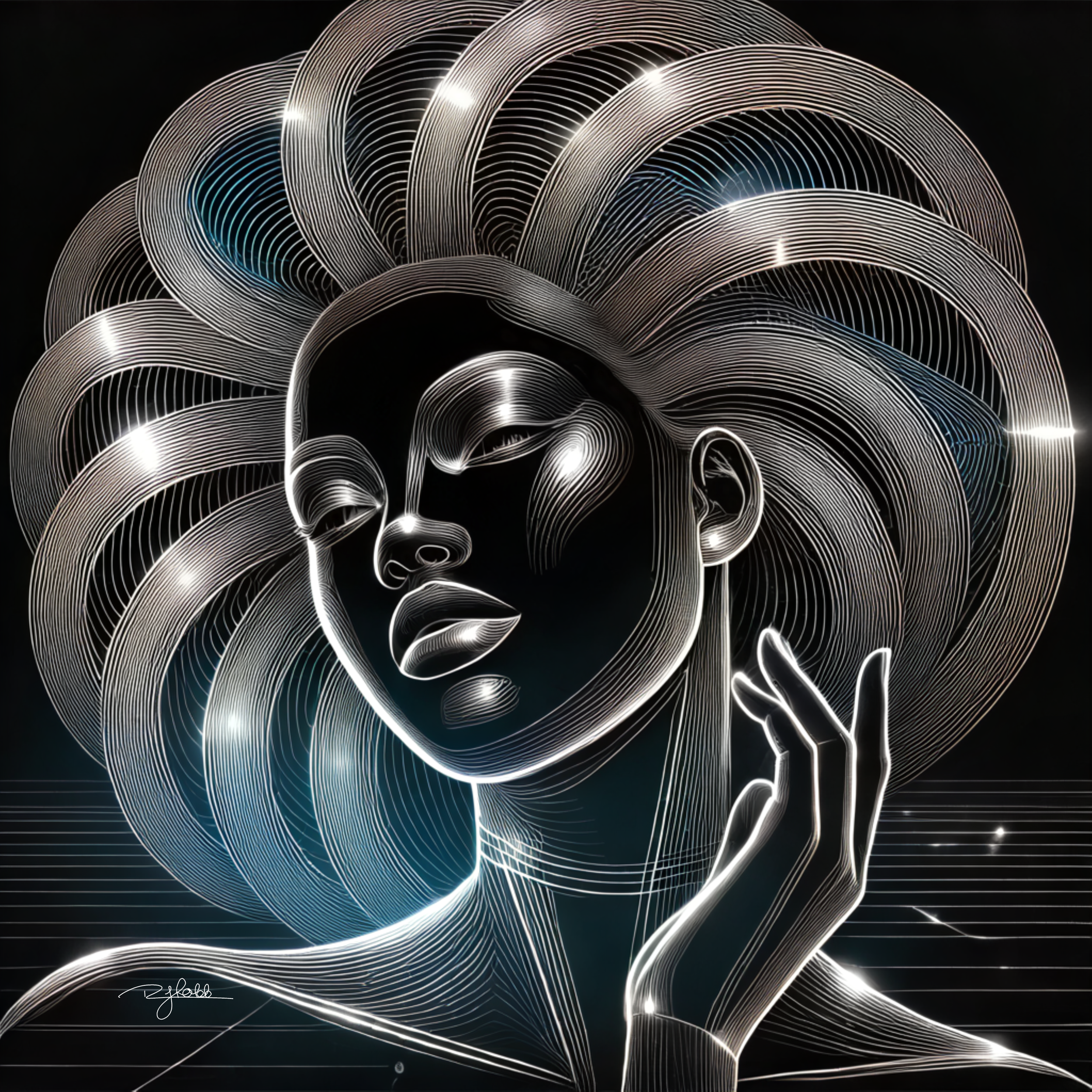 Title: Chromatic Twist Out
Description: A luminous spectrum of colour weaves through every coil, making Chromatic Twist Out a living, shifting aurora. It refracts light like a prism, blending hues of cyber blues and ultraviolet purple