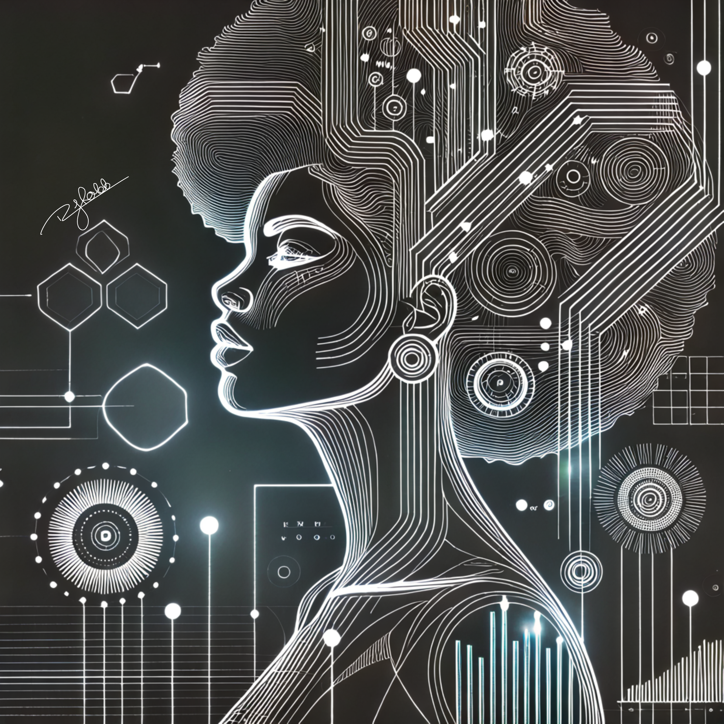Title: Afrofuturism
Description: The pinnacle of Black cosmic excellence, Afrofuturism is the embodiment of infinite potential. A fusion of past, present, and future, this style pulses with ancestral knowledge while glowing with tomor