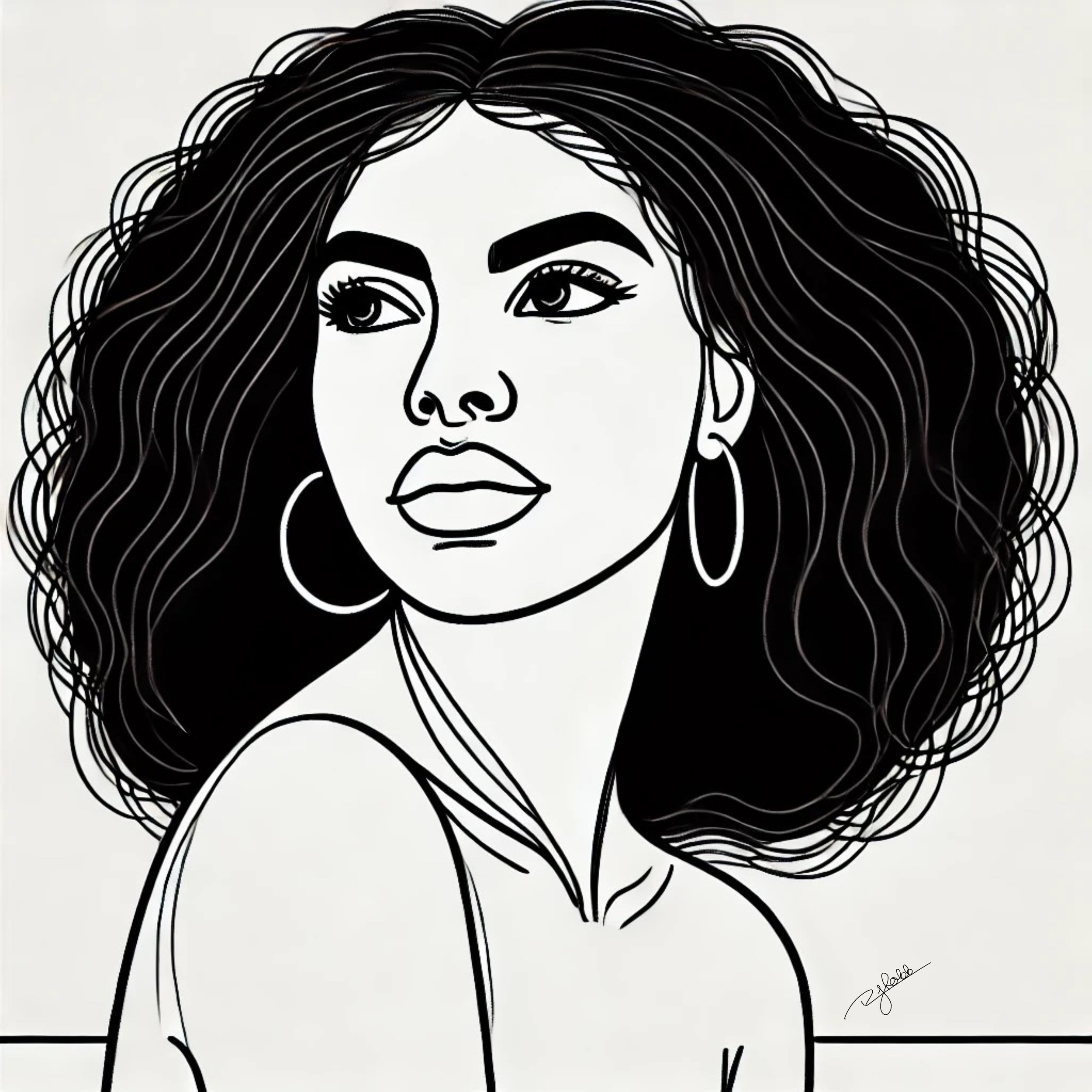 Title: Bold Visionary
Description: Fearless in thought, daring in execution—Bold Visionary captures the essence of a woman who dreams beyond the limits imposed upon her. Her expression is one of deep contemplation, a mind crafting the