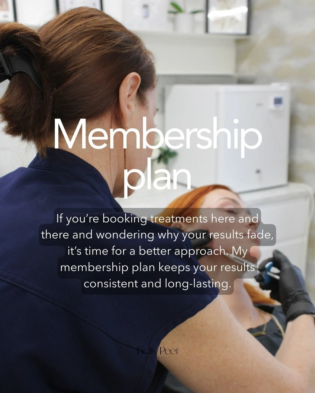 Tired of seeing your results fade between treatments? 

My Membership Plan is designed for women who want consistency, not just with their treatments, but with their results too. 

With a clear plan, monthly payments and ongoing support, your skin st