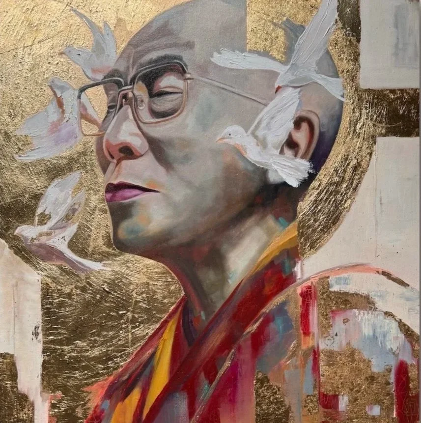 The silent power of compassion | oil on canvas