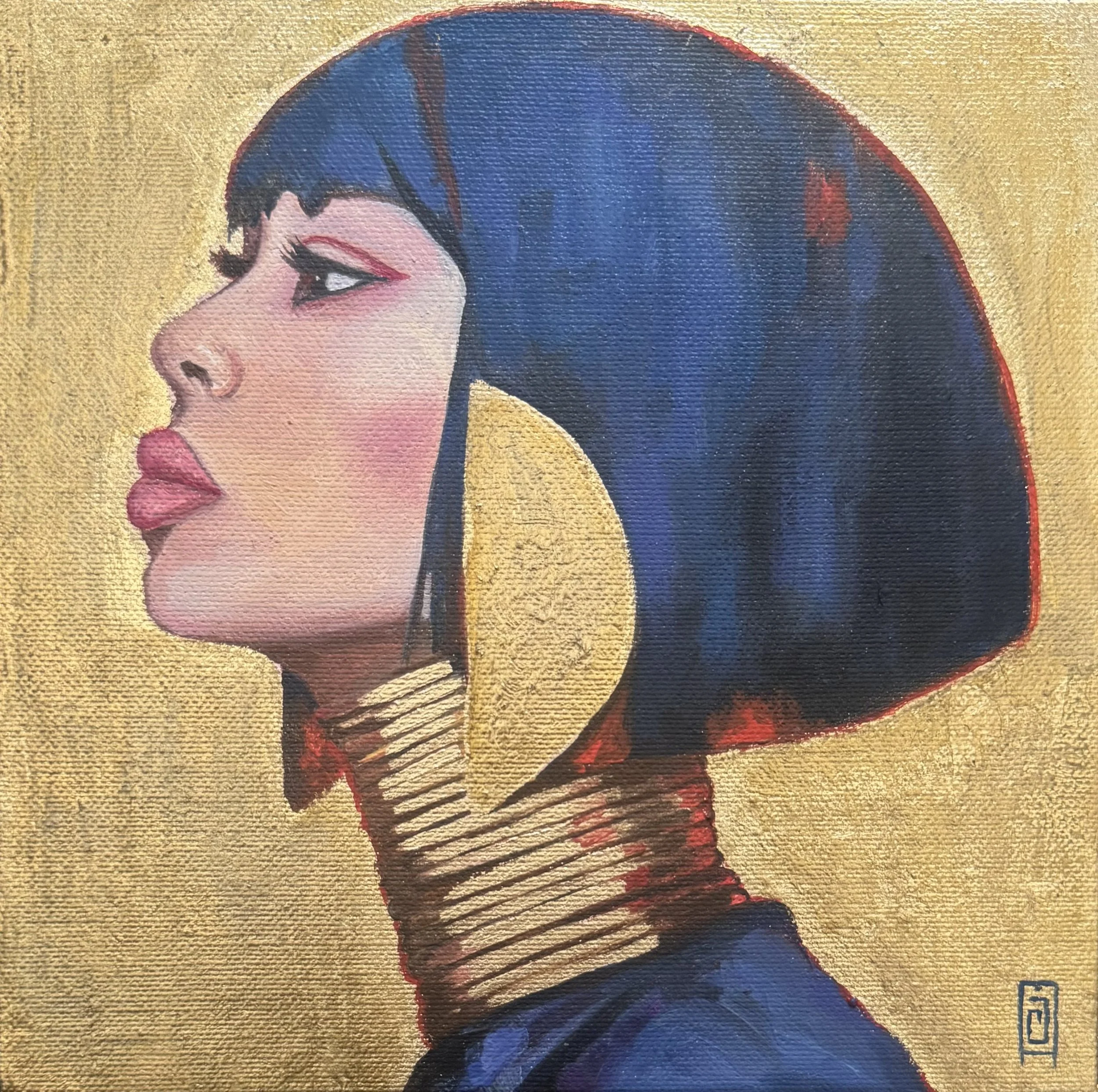 Grace in gold | oil on canvas